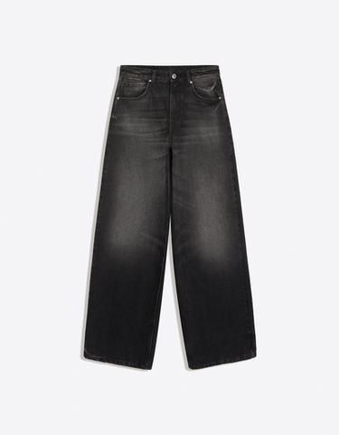 Wide-leg high-waist jeans — Black 5
