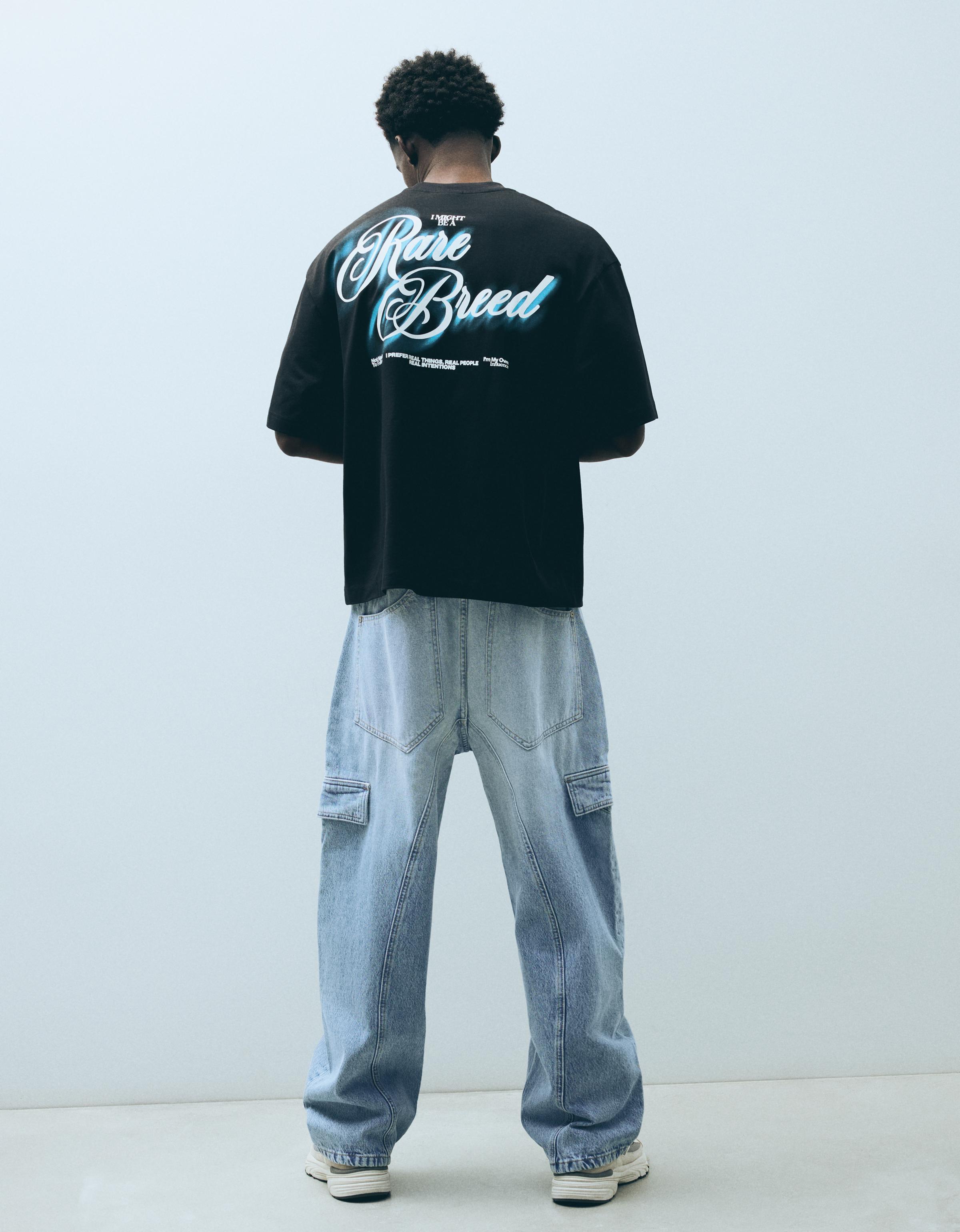 Cargo neobarrel jeans — Light blue