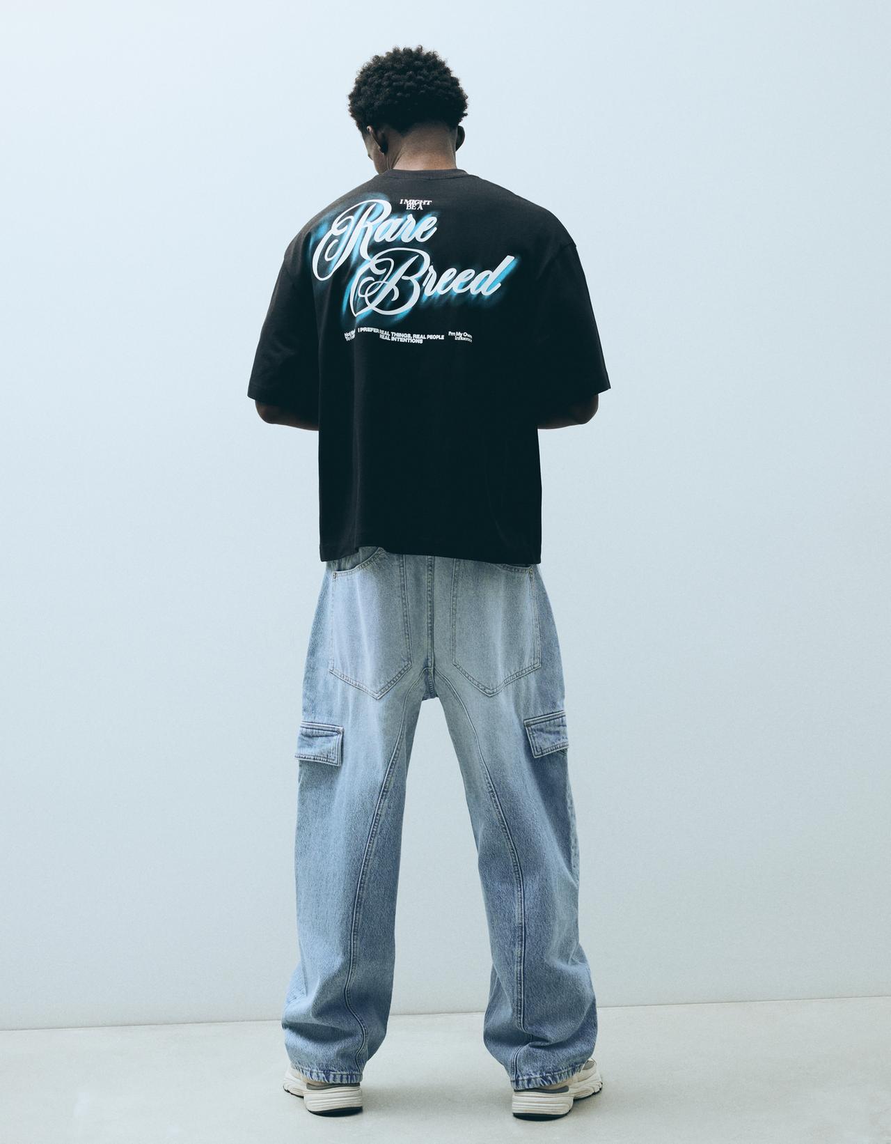 Cargo neobarrel jeans — Light blue