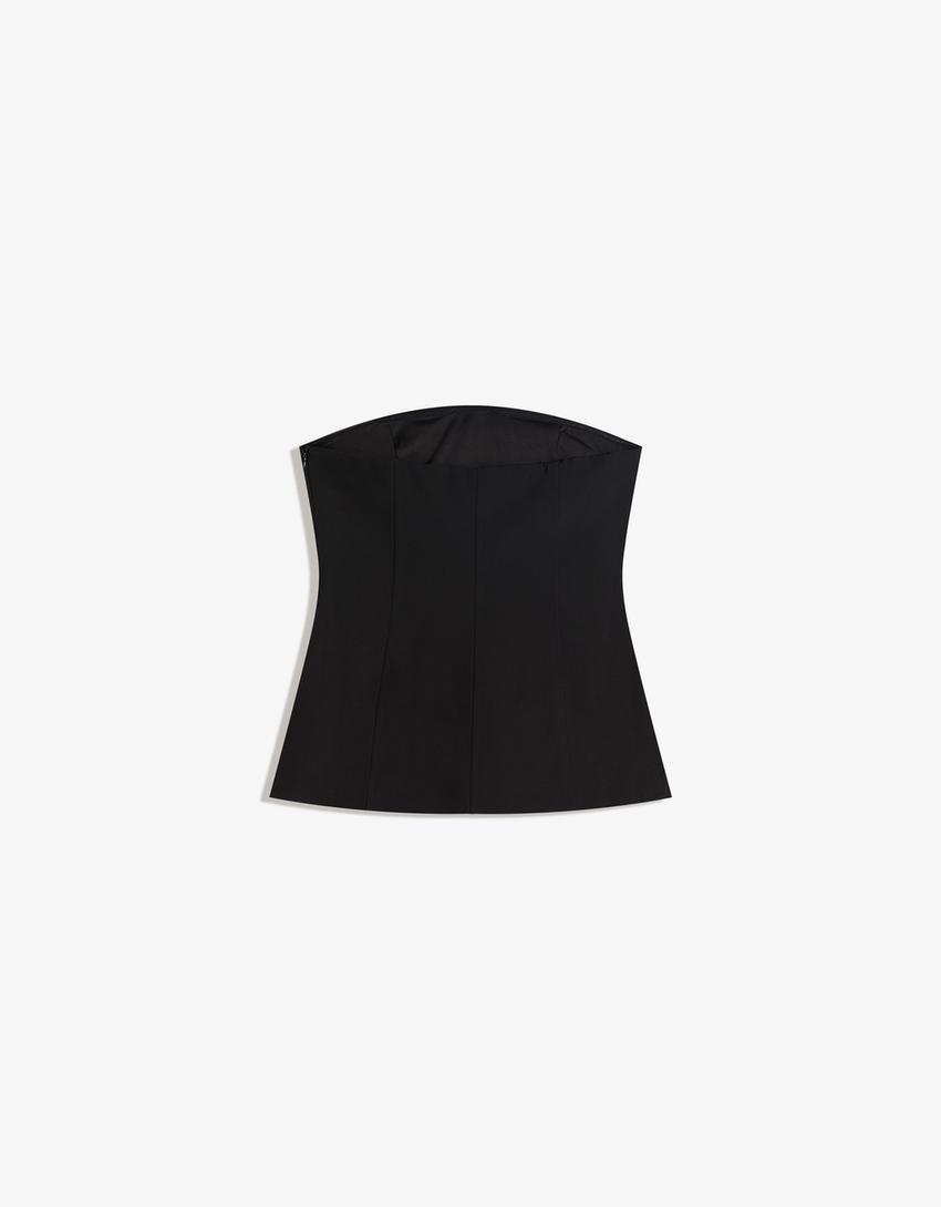 Bandeau-Top-Schwarz