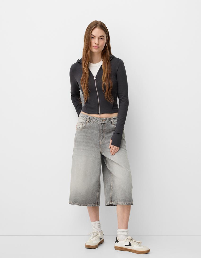 سويت شيرت بسحاب-رمادي-3