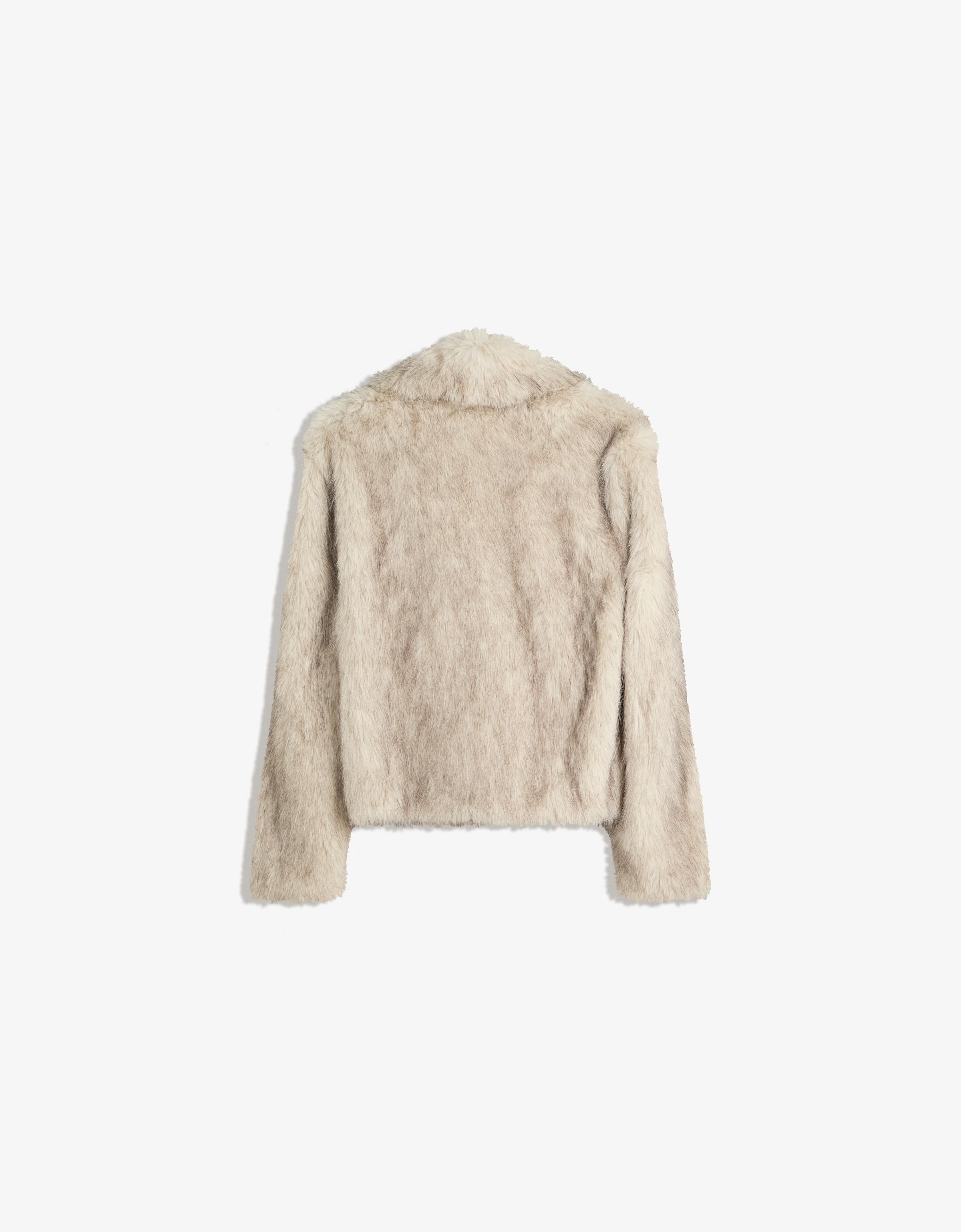 Blouson En Fourrure Pour Femme Armani Collezioni - Taille L - Couleur Bleue - Reversible (style 3 En 1) - Neuf Sans étiquettes