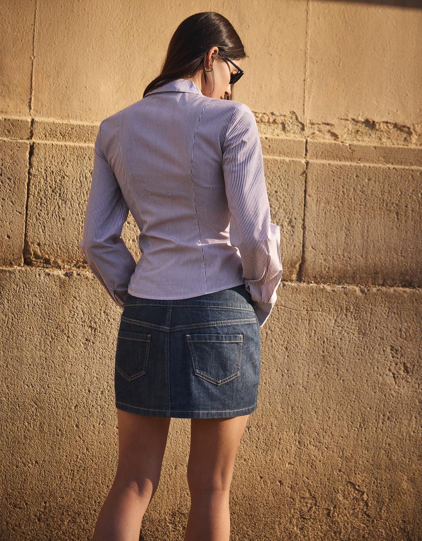 Dekorácia s nariaseným detailom-Hnedá