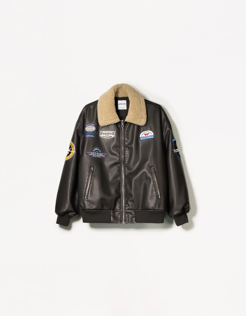 Double-sided jacket with patches