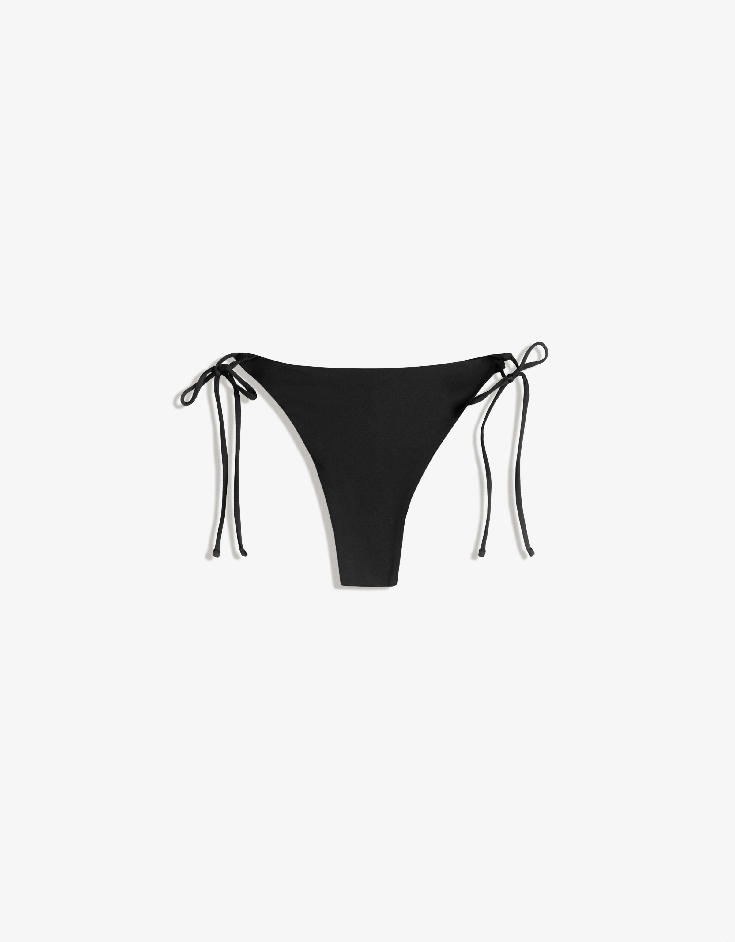 Brazilian tie bikini briefs — Black