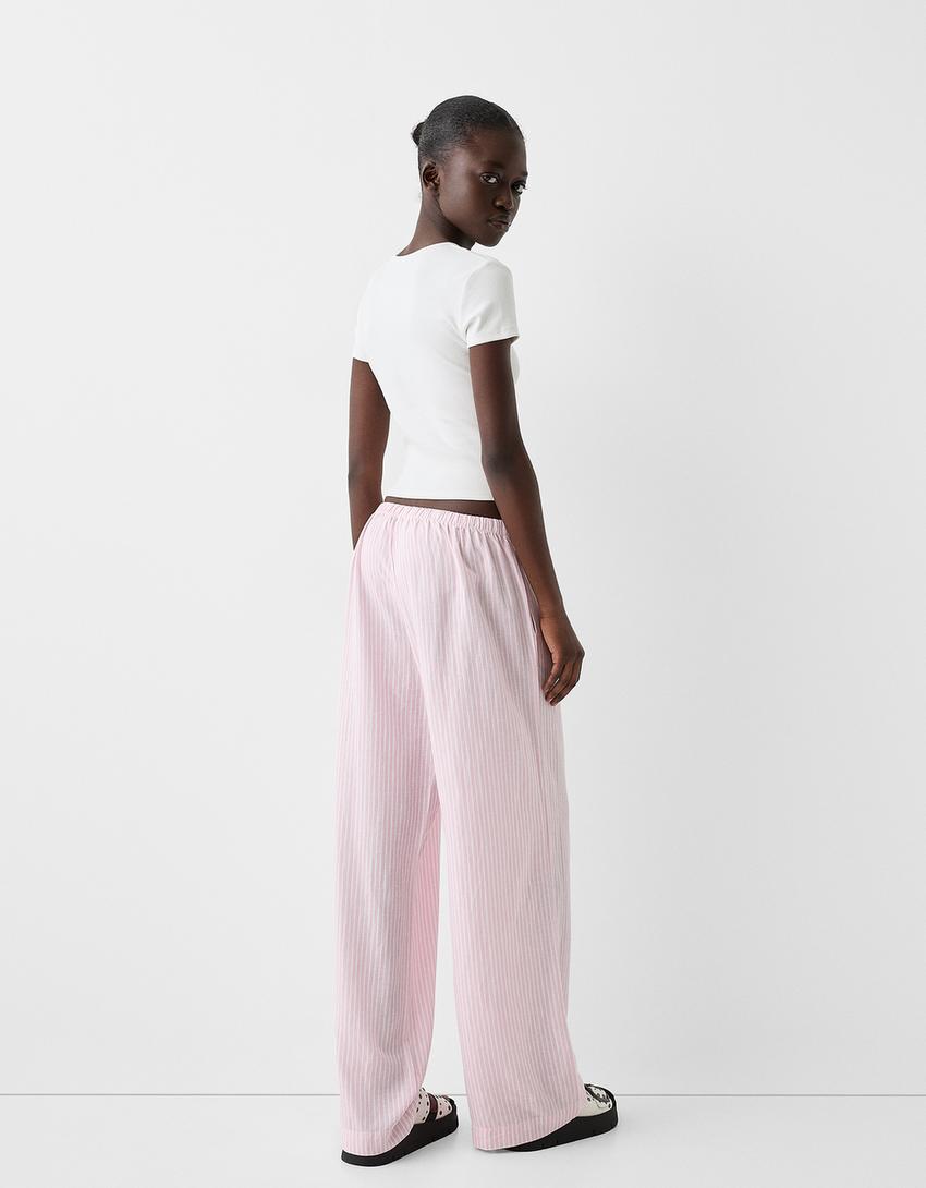 Kısa kollu bisiklet yaka t-shirt-Kirli beyaz-1