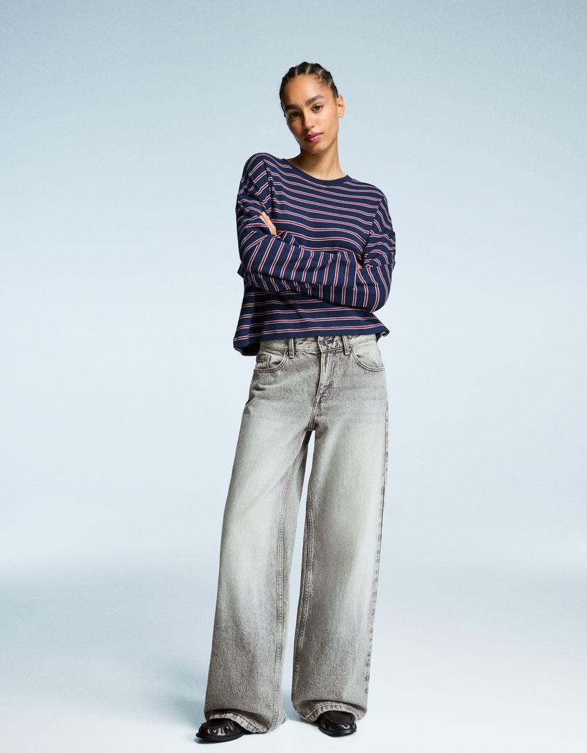 Jeans boyfriend-Cinza-0