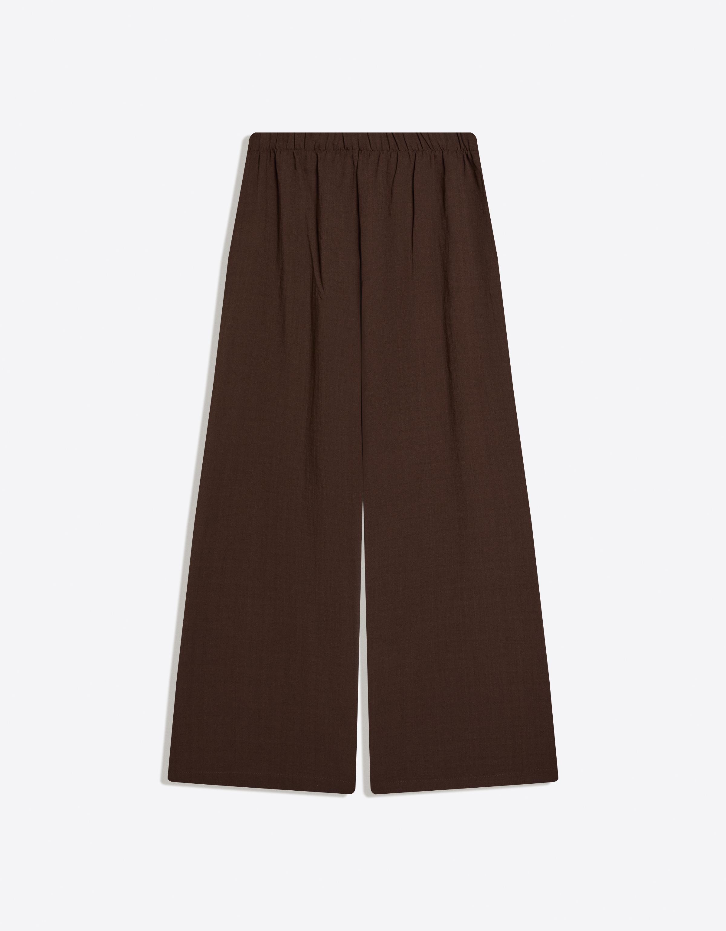 Bershka Rustik pileli wide leg pantolon görsel 2