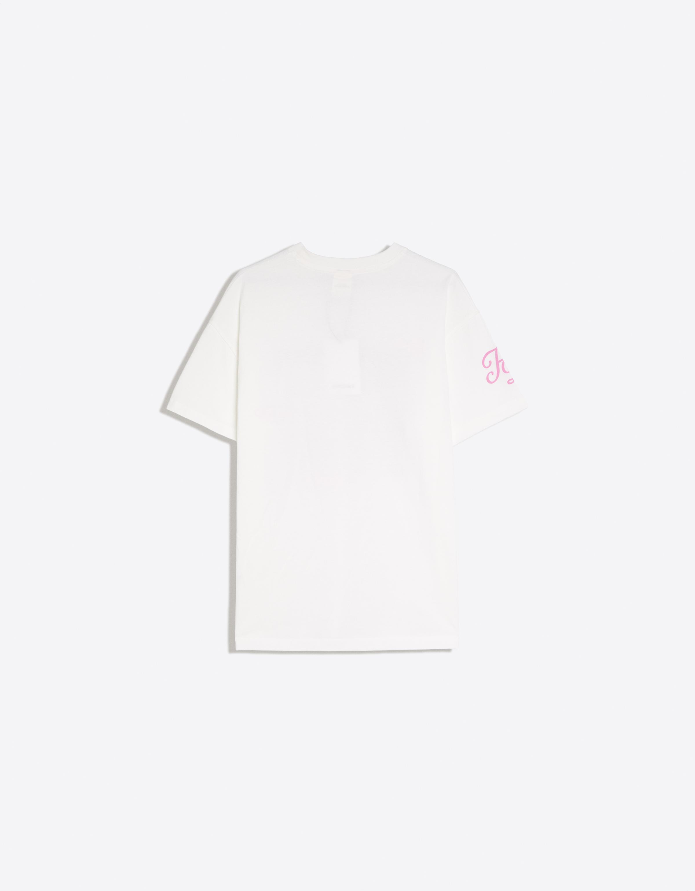 HILARY DUFF oversize short sleeve T-shirt — Off white