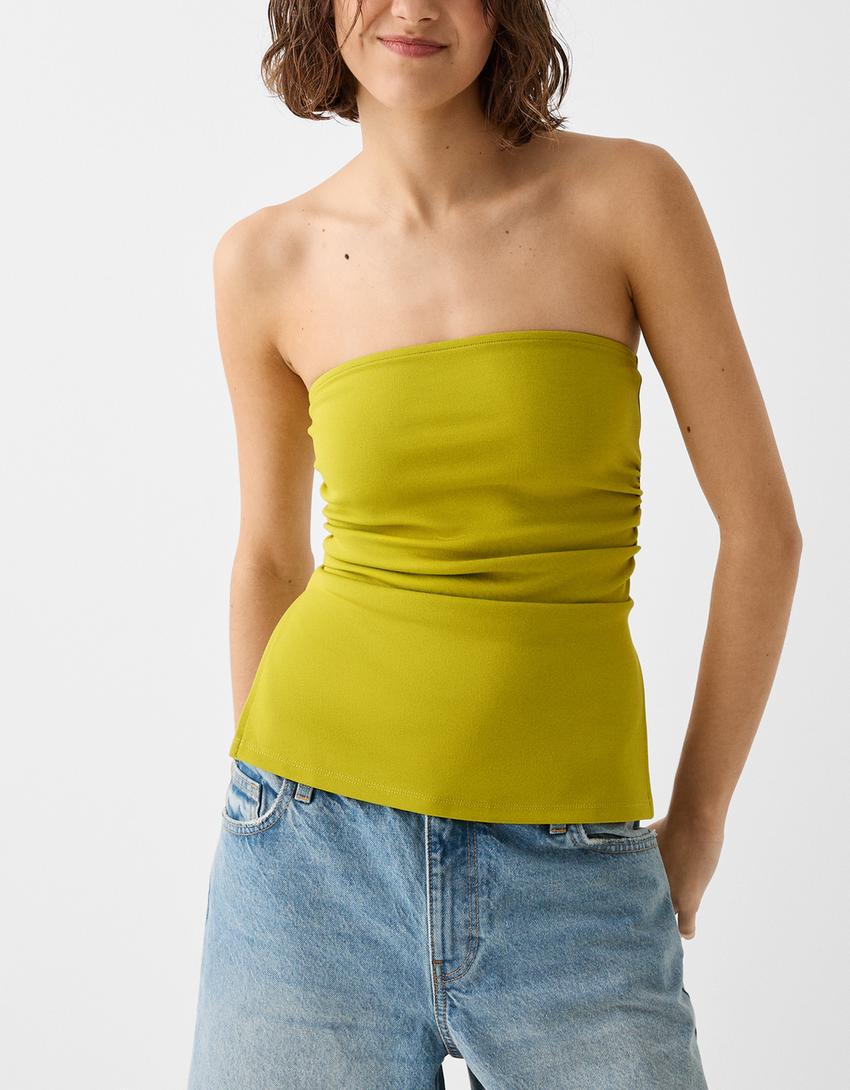 توب شريطي بغرزة روما وتفصيل زمة-أخضر-2