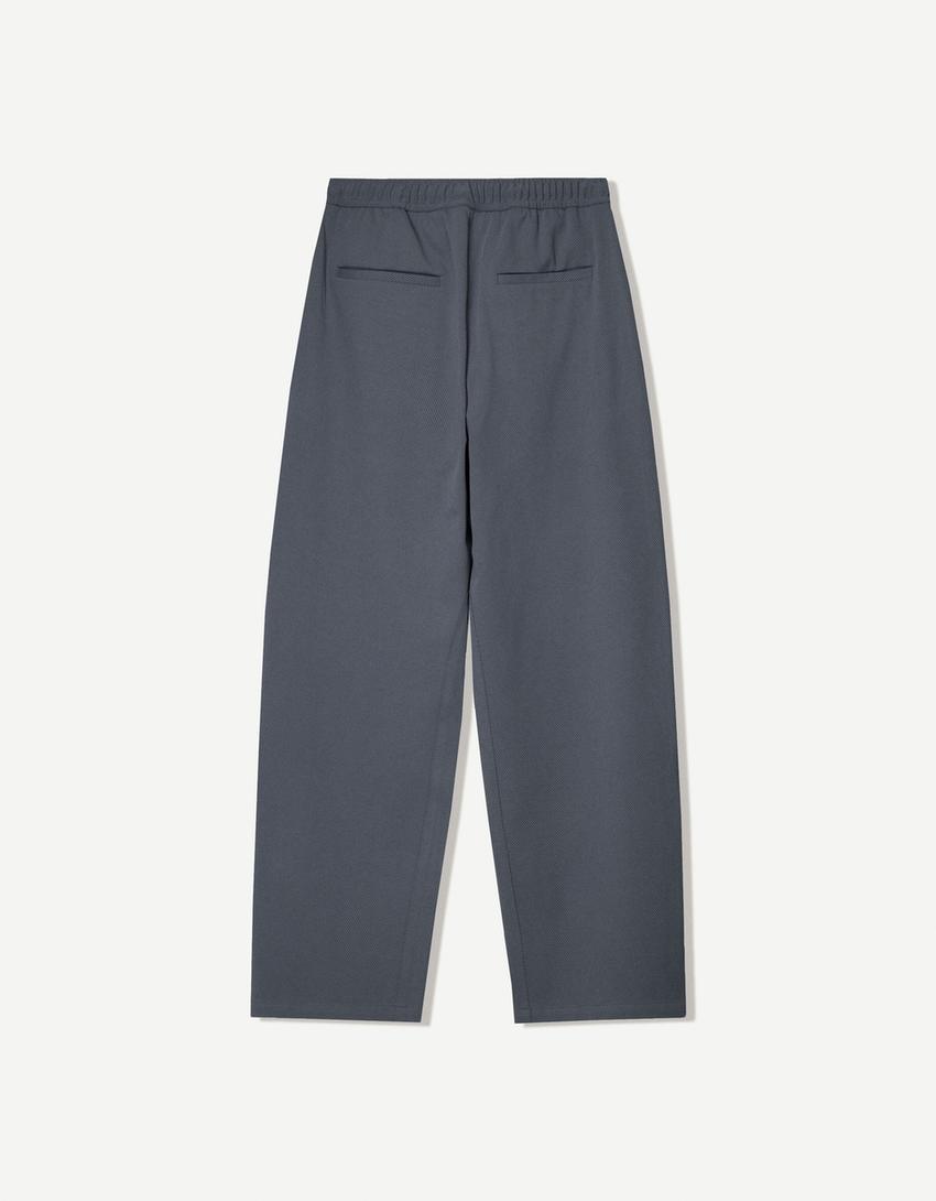 Jogger baggy trousers-Grey-4