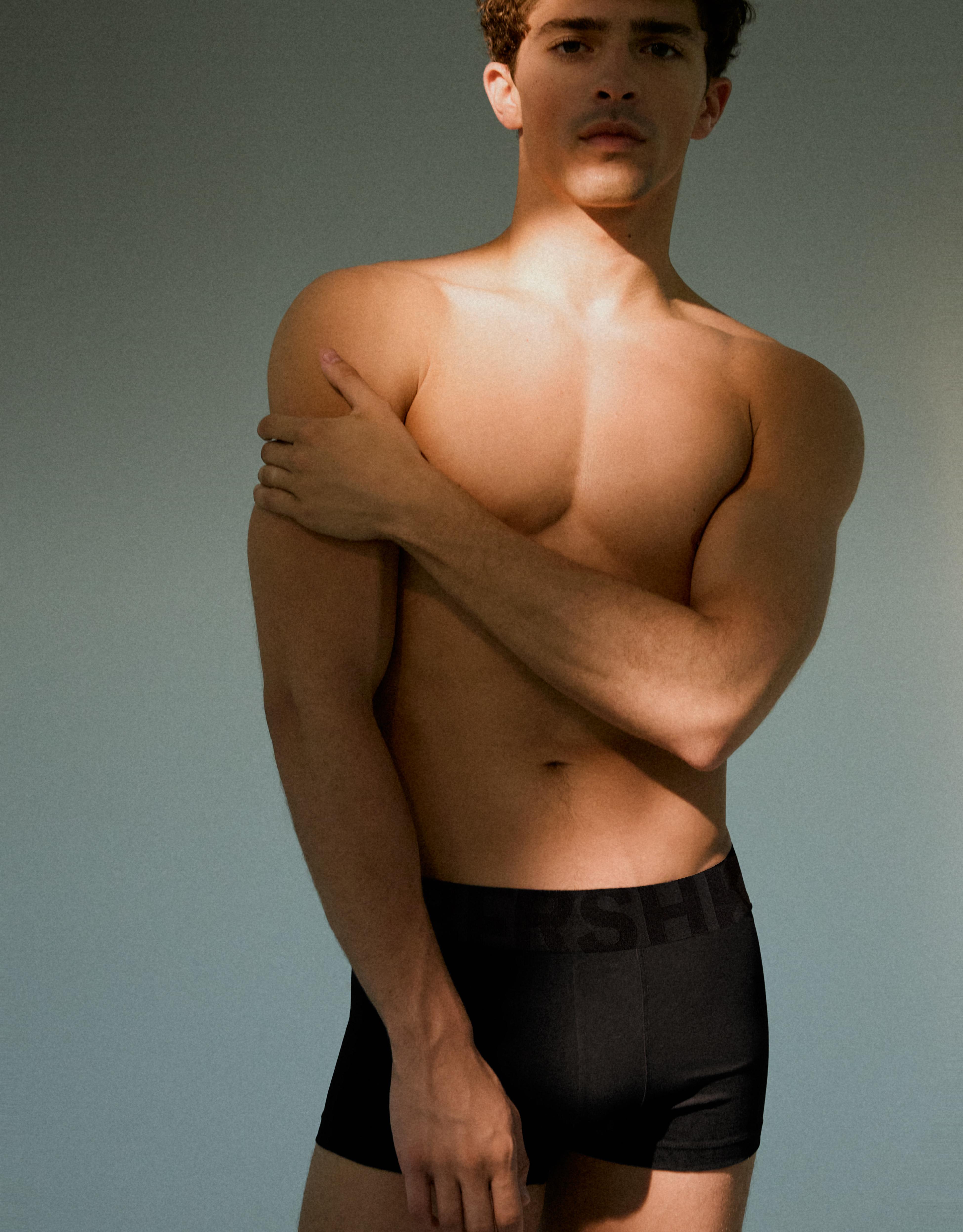 Pack of 3 wide waistband boxers — Black