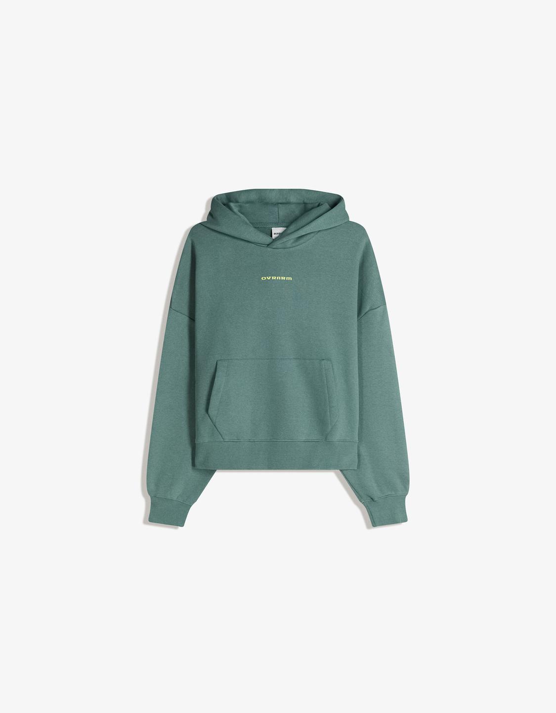 Printed boxy fit hoodie