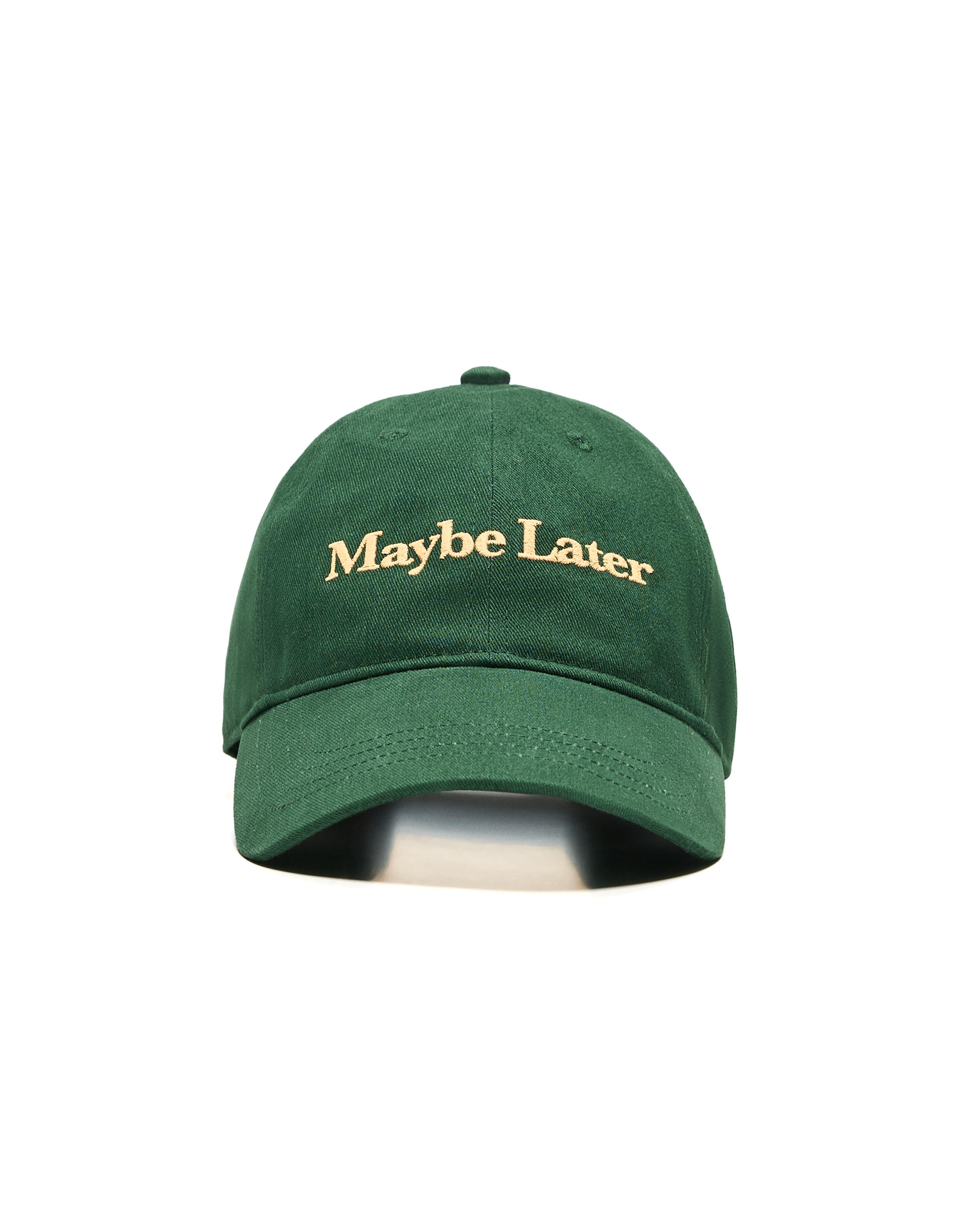 Embroidered cap — Green