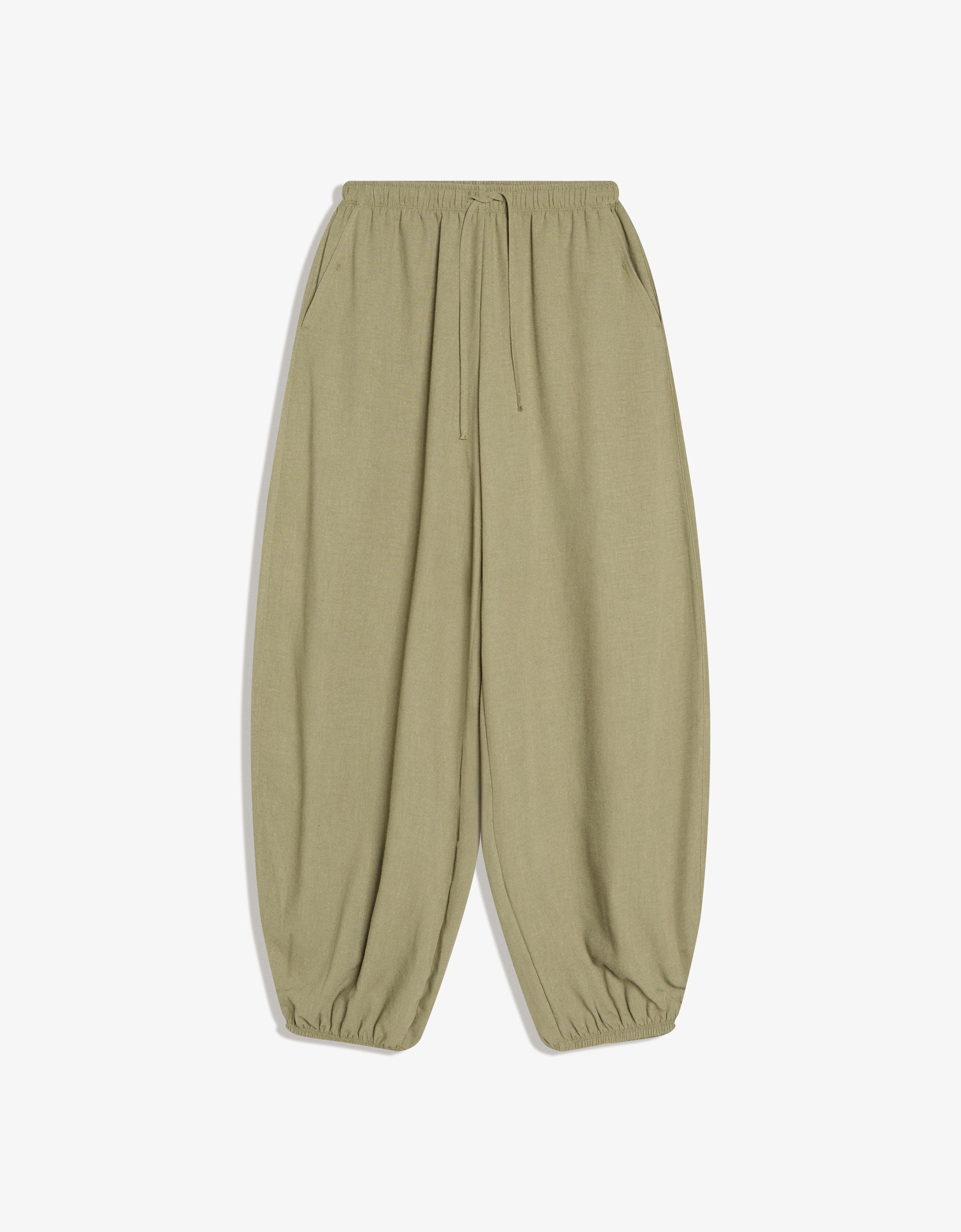 Bershka Rustikale Bloomer-Hose Damen Xs Khaki