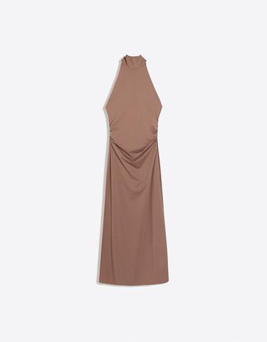 Halter midi dress — Sand 5