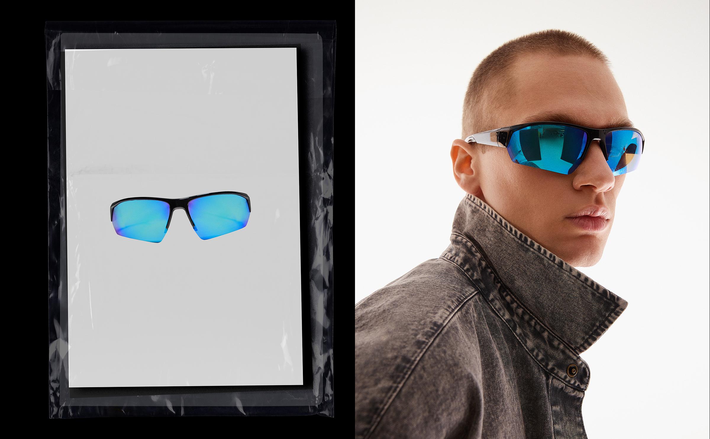 Polarised sports sunglasses