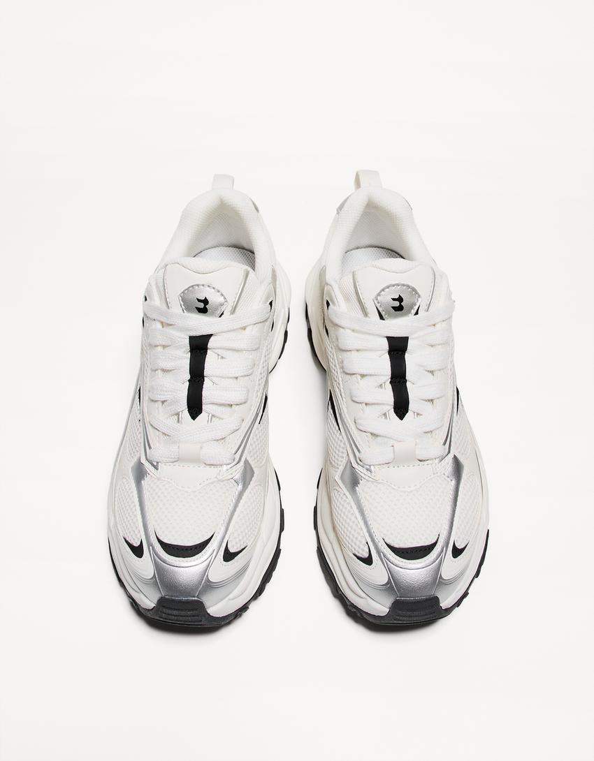 Sneakers multielementi-Bianco-2