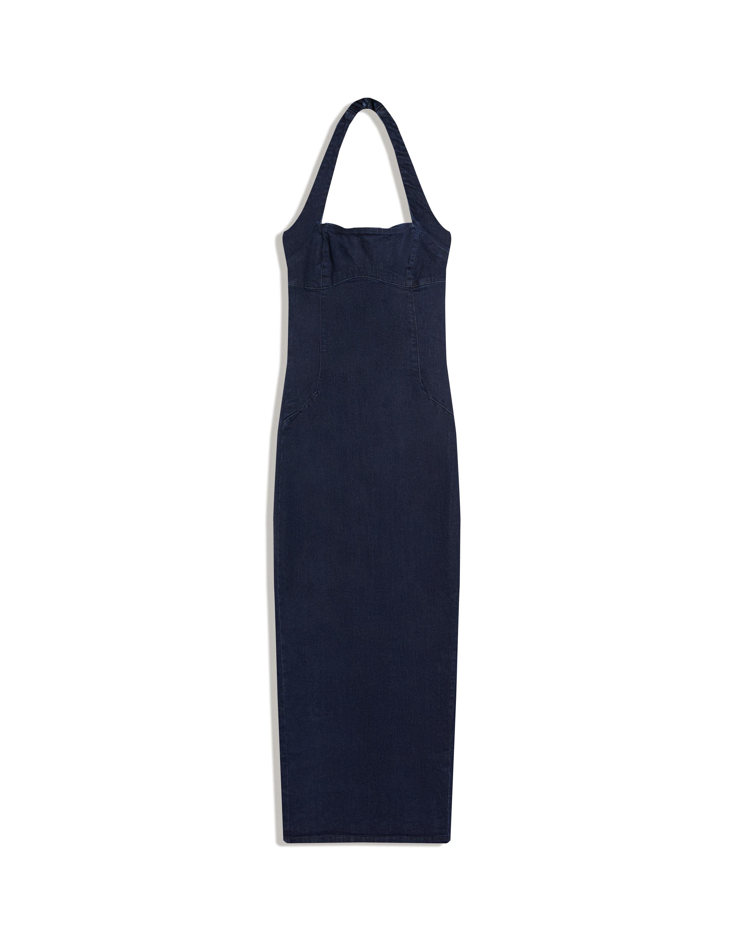 Denim midi dress
