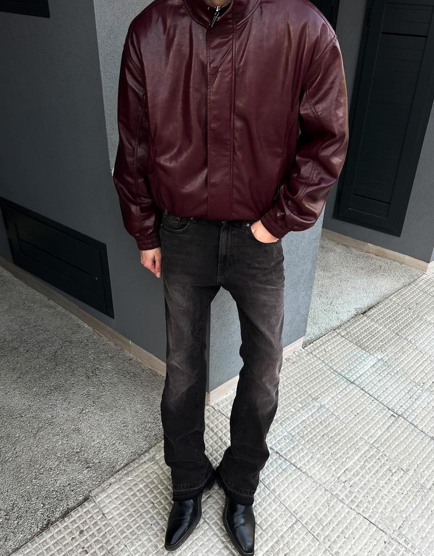 Flared comfort jeans-Black