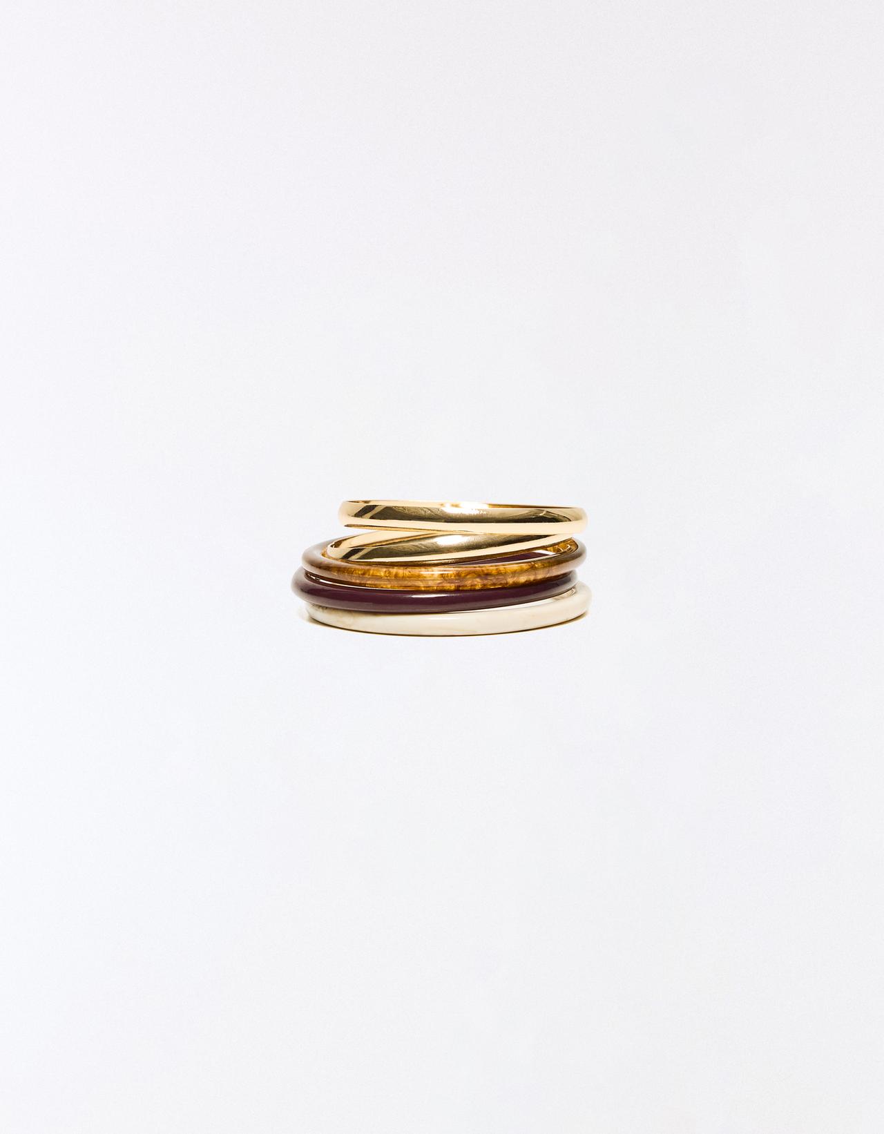 Resin bracelet pack — Brown