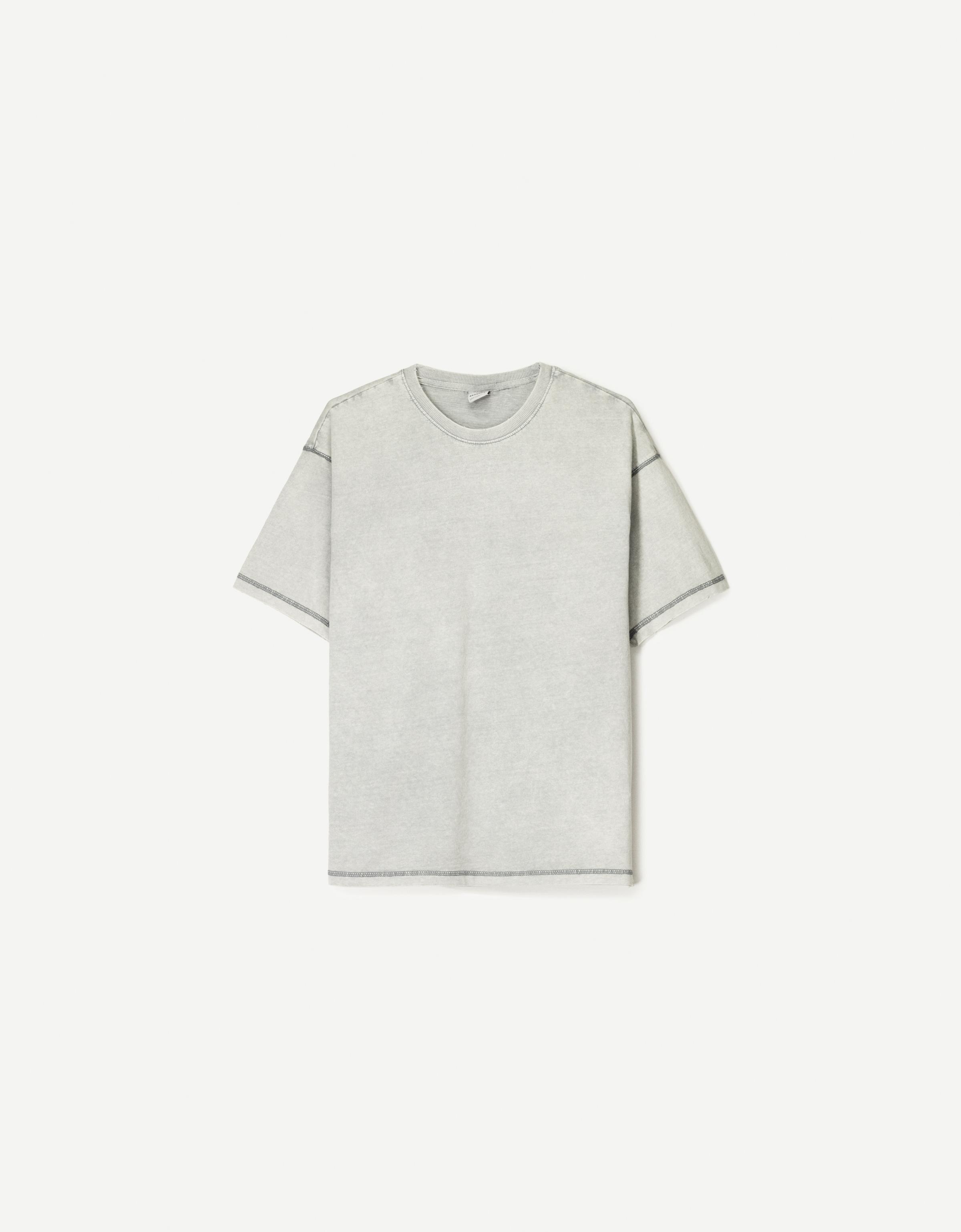 ★ドイツ発*BERSHKA*新作*OFFSIDEメッシュTシャツ/GREY★ Bershka(ベルシュカ) グレー（灰色）系 トップス(メンズ) - 海外