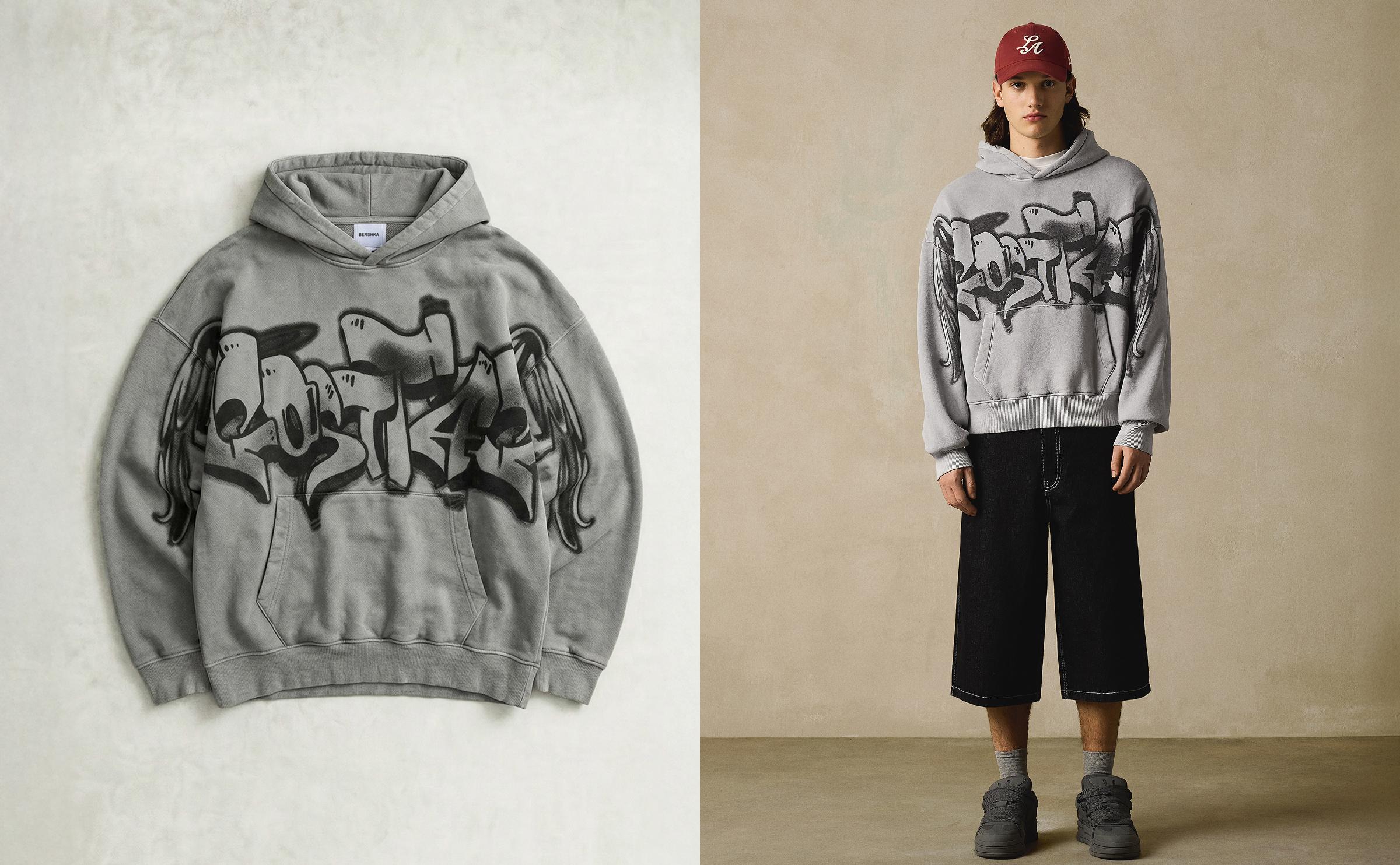 Baskılı kapüşonlu sweatshirt - Görsel 18