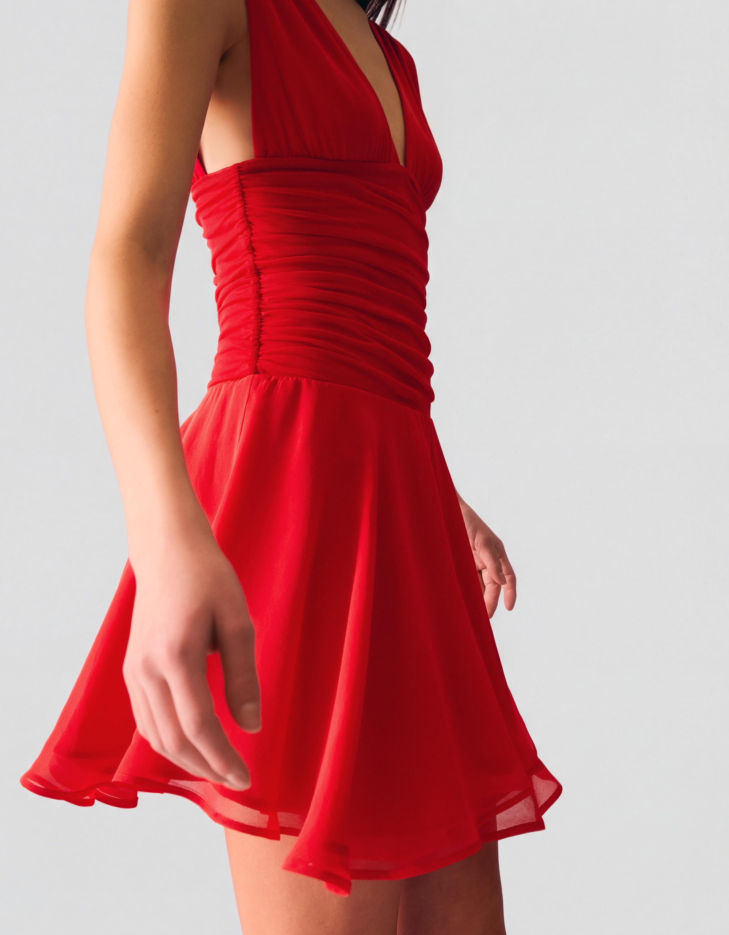 Mini şifon elbise - Görsel 21