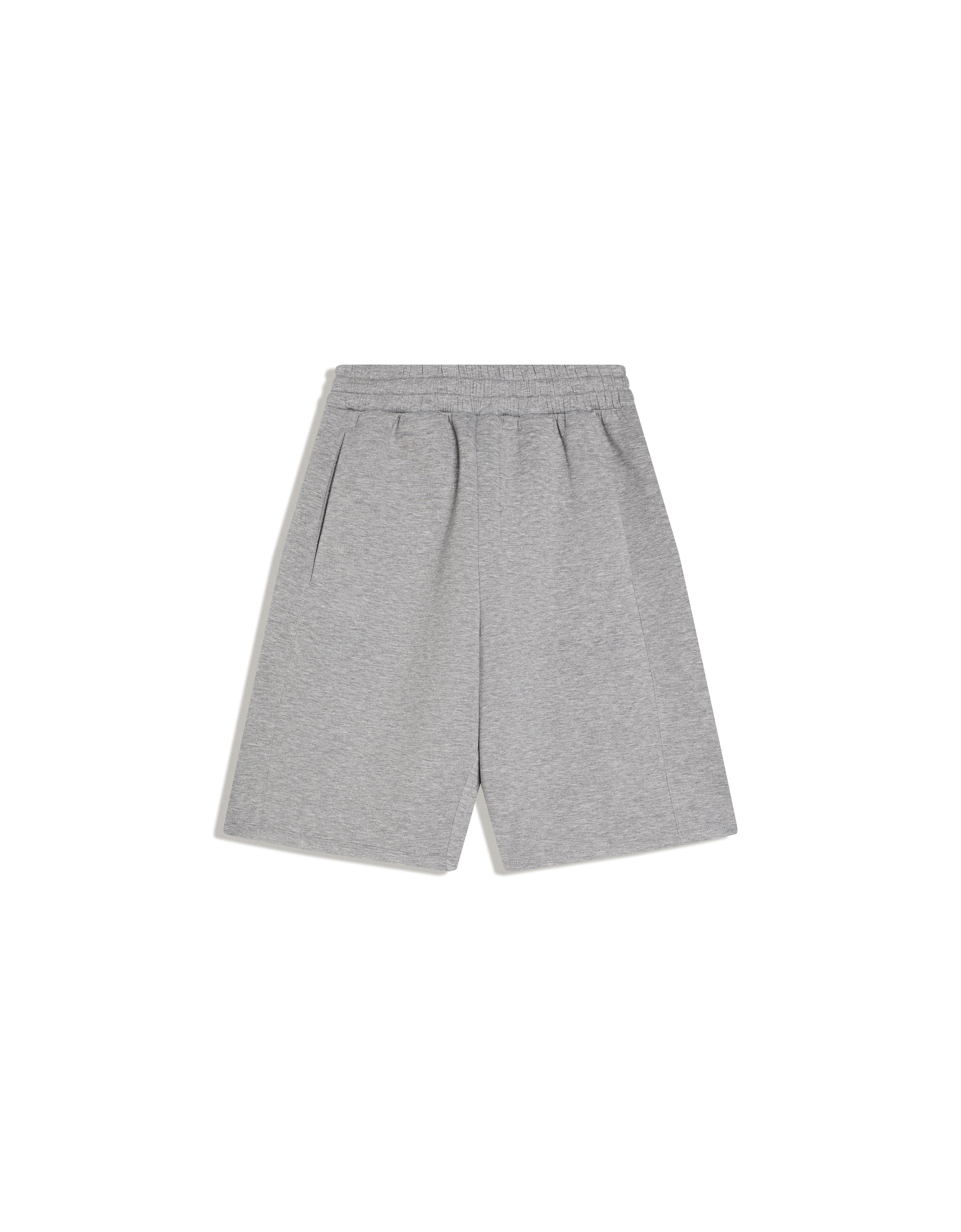 Oversize neoprene Bermuda shorts — Grey