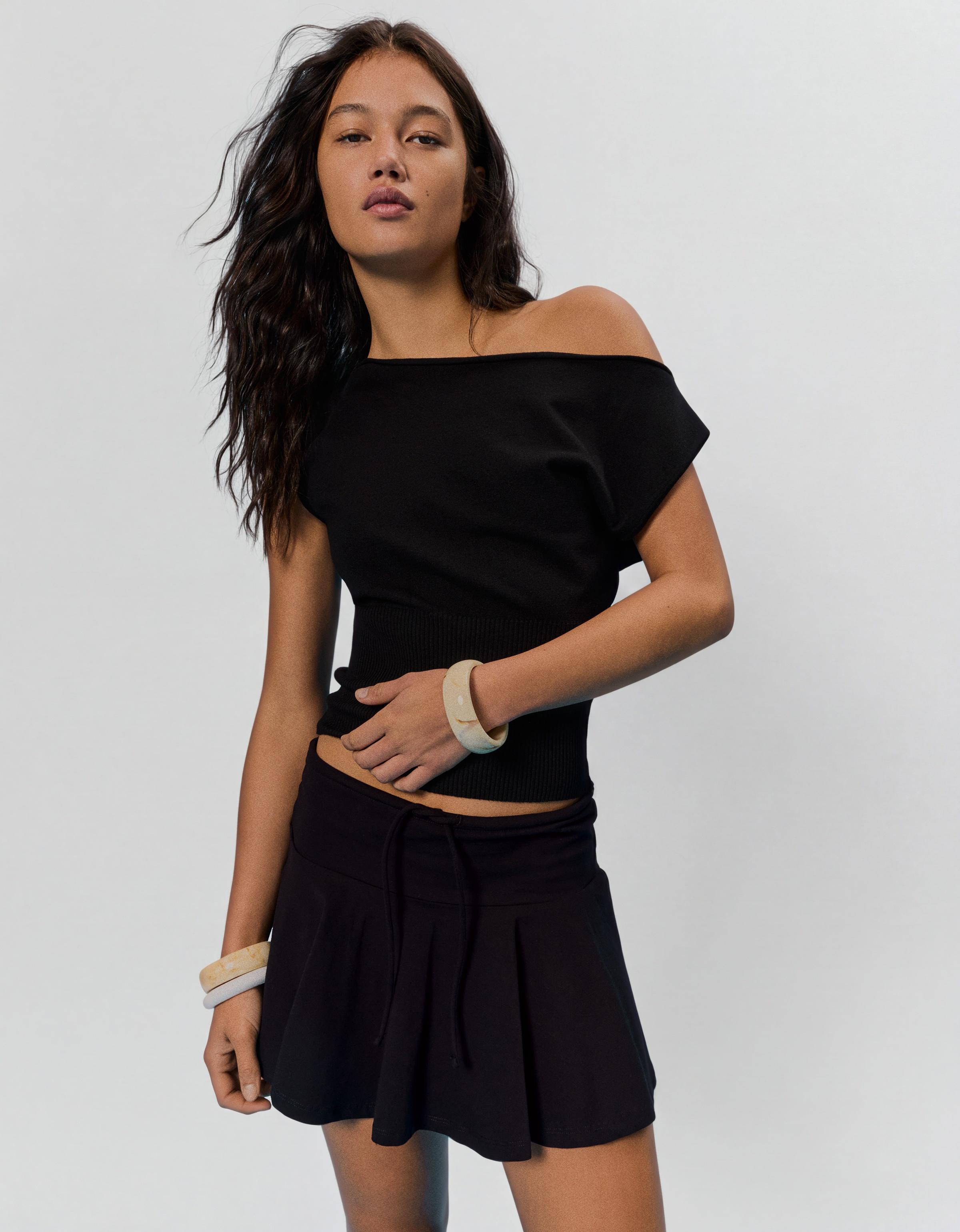 Beli bağlamalı mini şort etek - Görsel 37