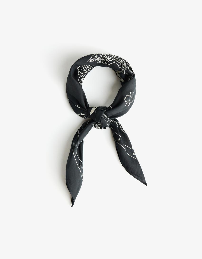 Pañoleta print-Gris-2