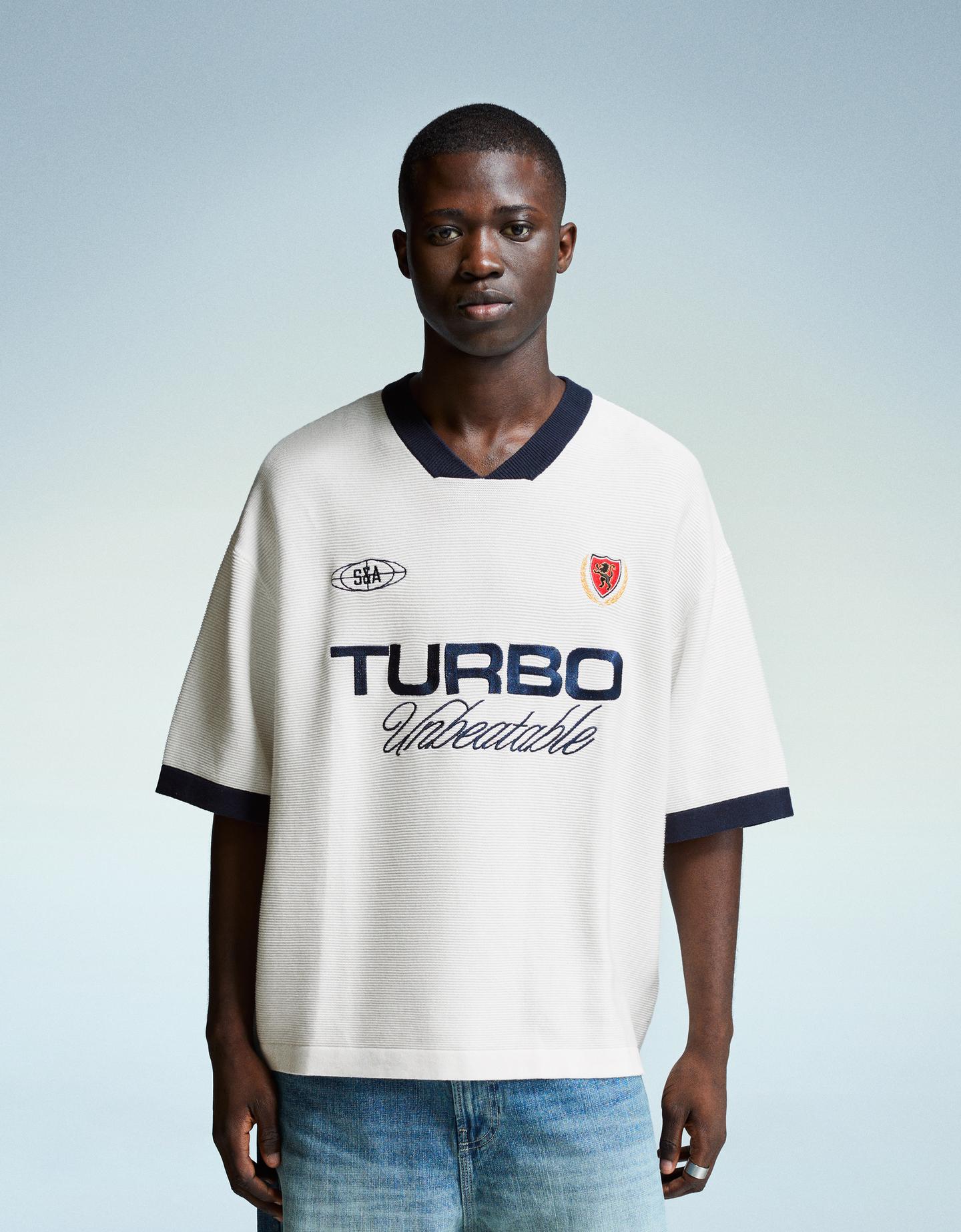 Camiseta Ropa Bershka Hombre Boxy Fit Camiseta Chico Bershka