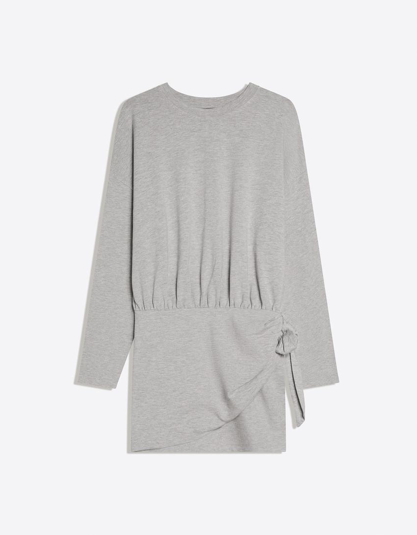 Mini knot dress-Grey