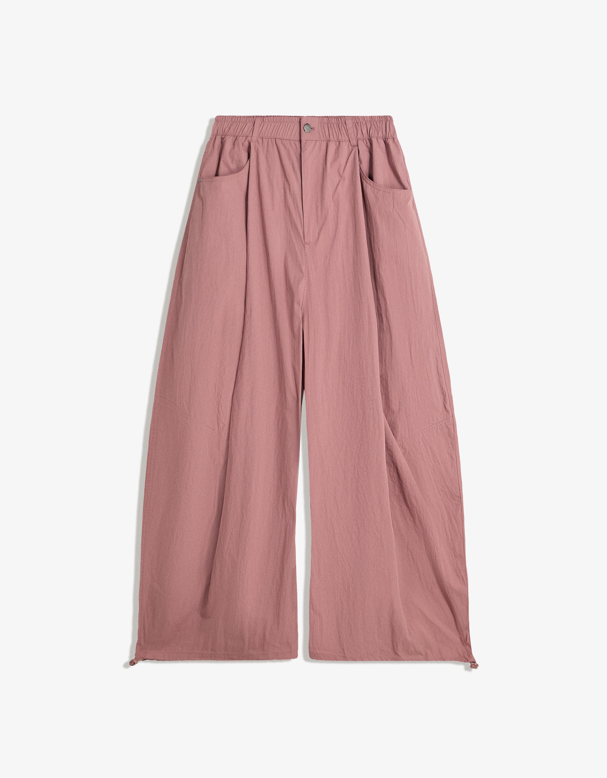 Technical balloon parachute pants - Women | Bershka