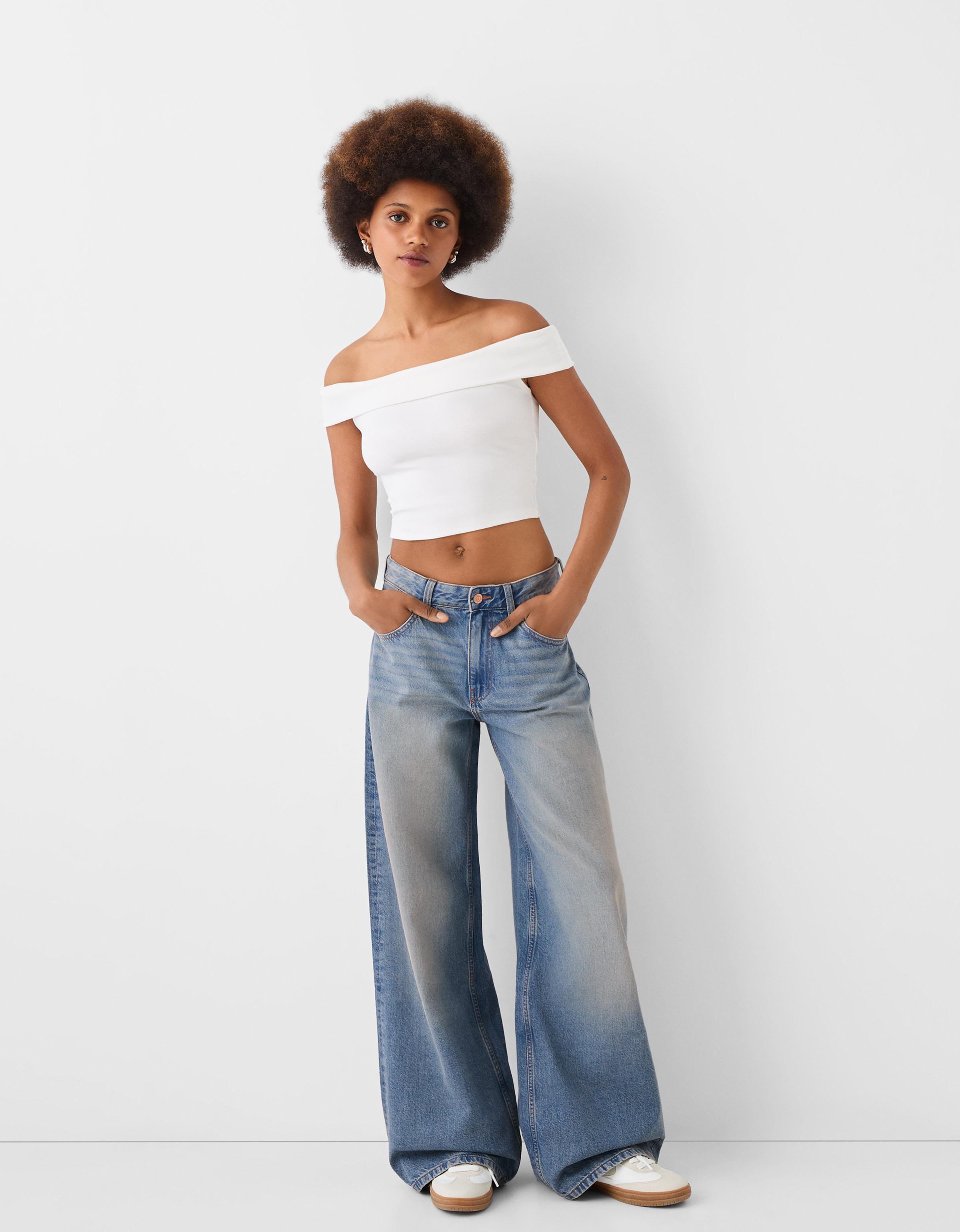 Wide leg jeans