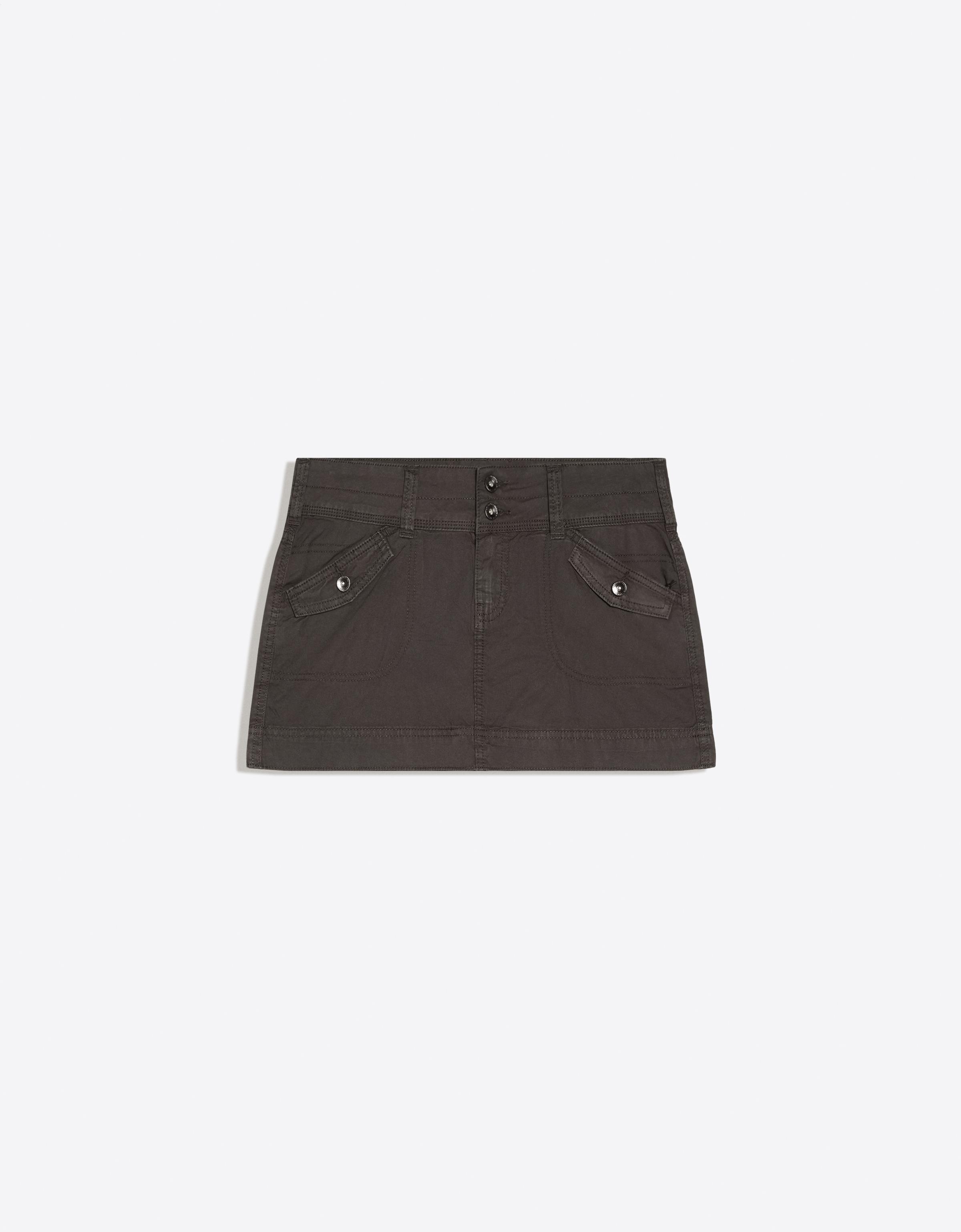 Cargo mini skirt — Khaki
