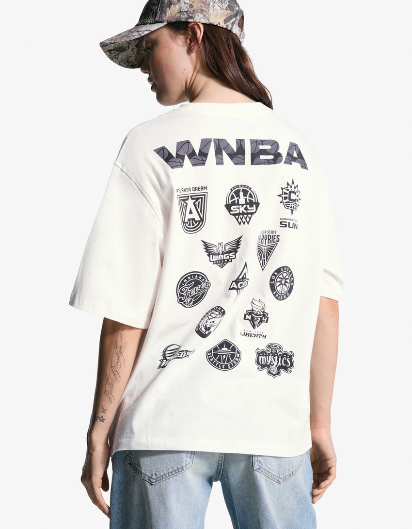 Camiseta WNBA manga corta Wearable Art-Blanco roto-2