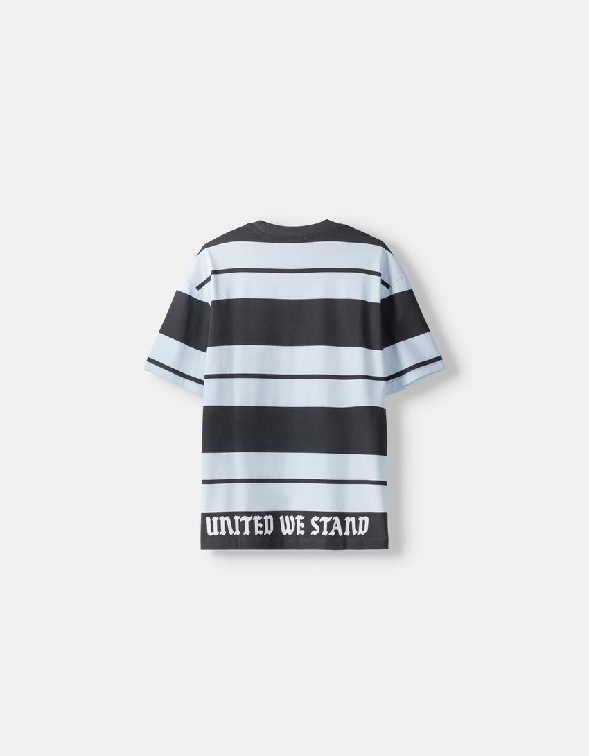 T-shirt manga curta boxy fit-Cinza-5