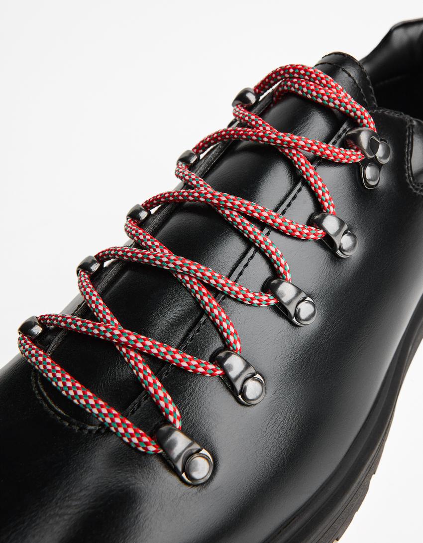 Buty z metalowymi detalami-Czarny-2