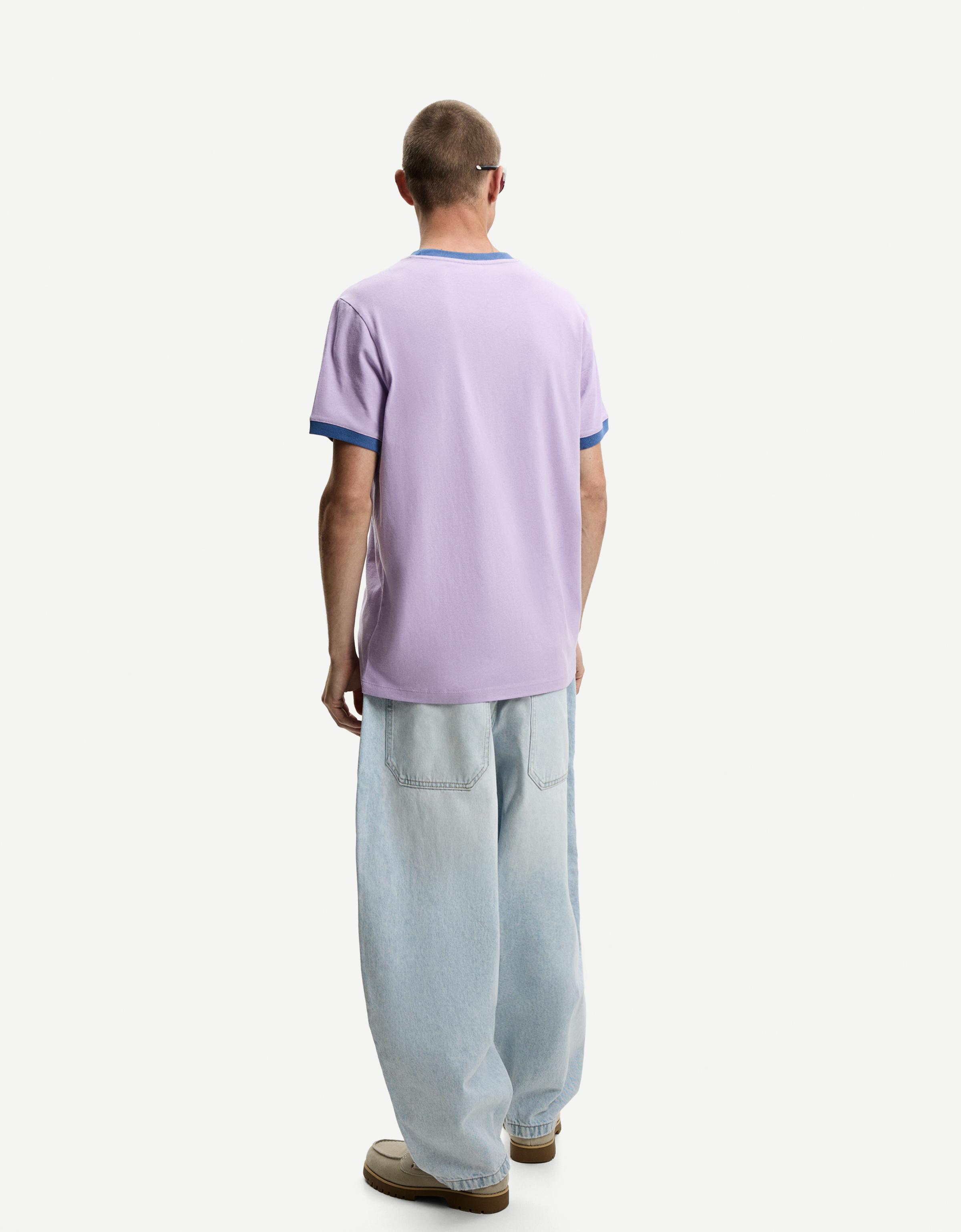 Short sleeve T-shirt with contrast print - T-shirts - Men
