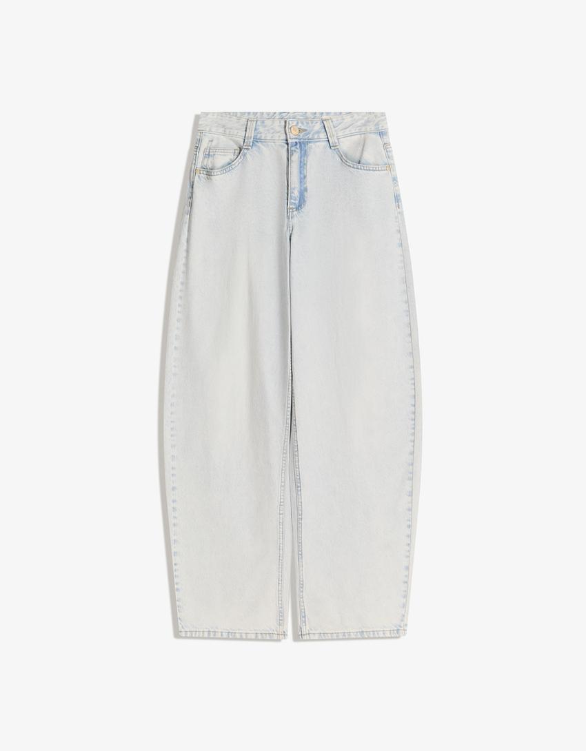 Texans baggy barrel-Blau cel
