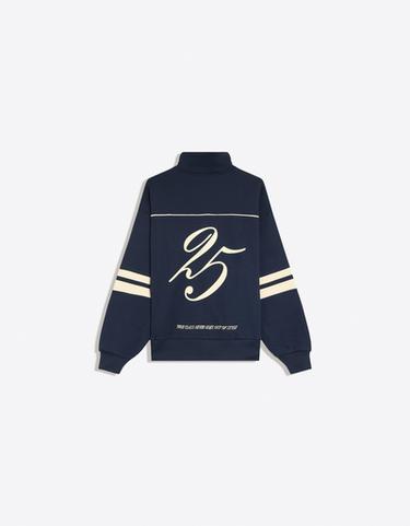 Printed half-length zip sweatshirt — Navy 7