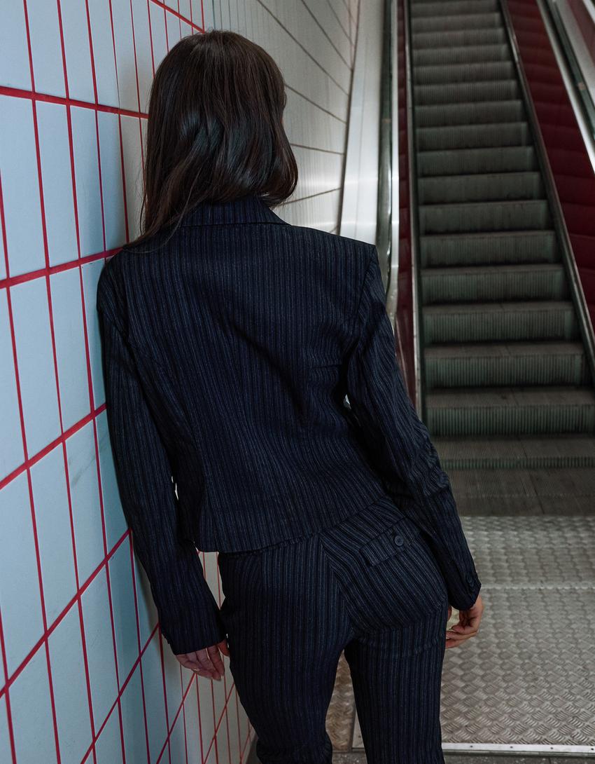 Blazer cintrée-Gris