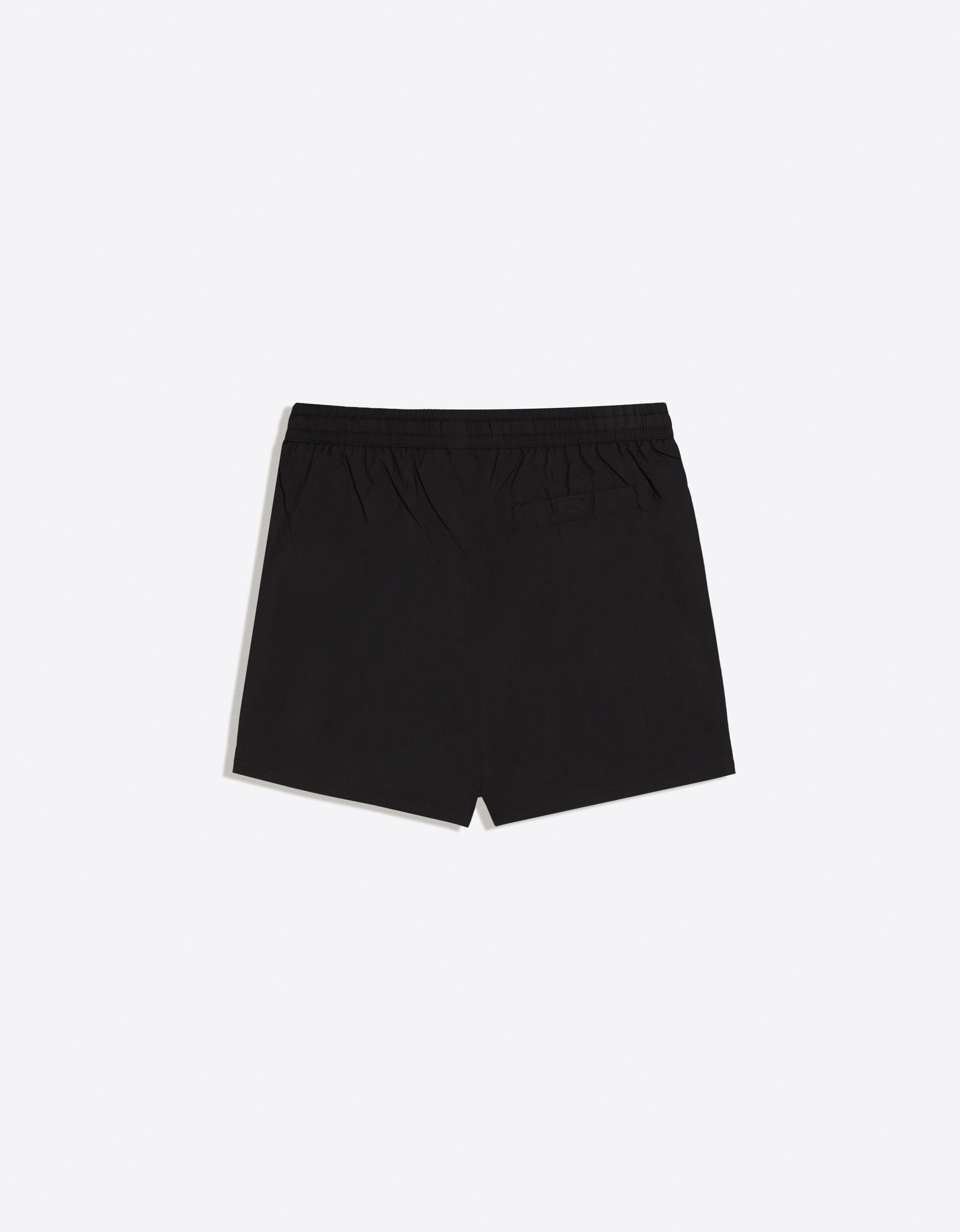 Retro short swim shorts — Black