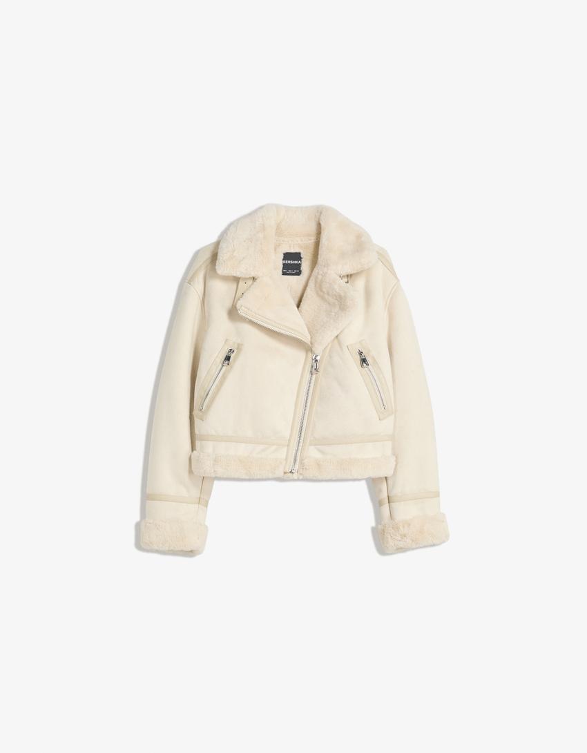 Double-faced jacket-Sand