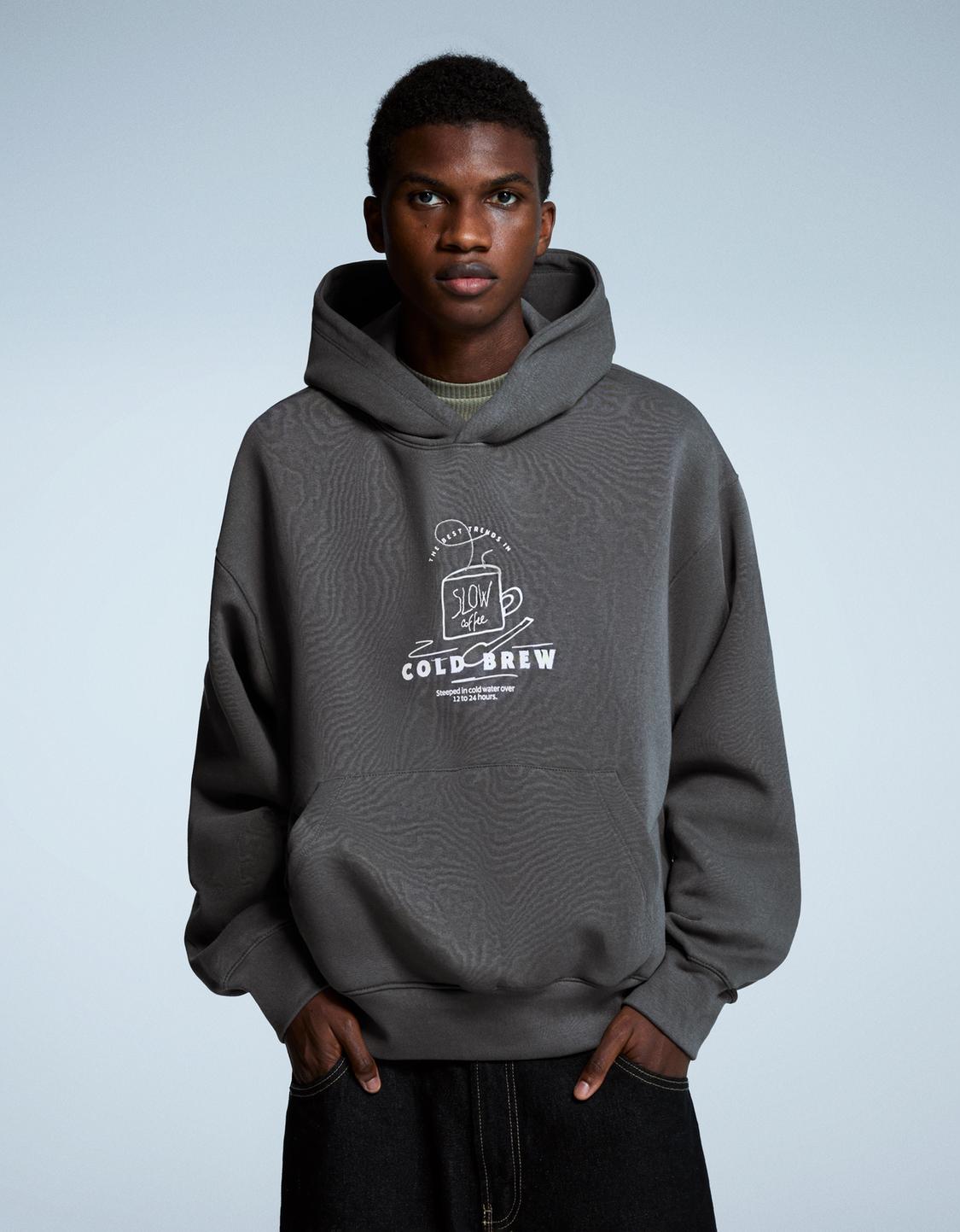 Printed Hooded Sweatshirt