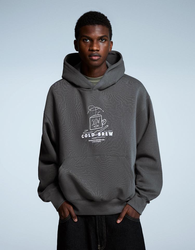 Sudadera capucha print