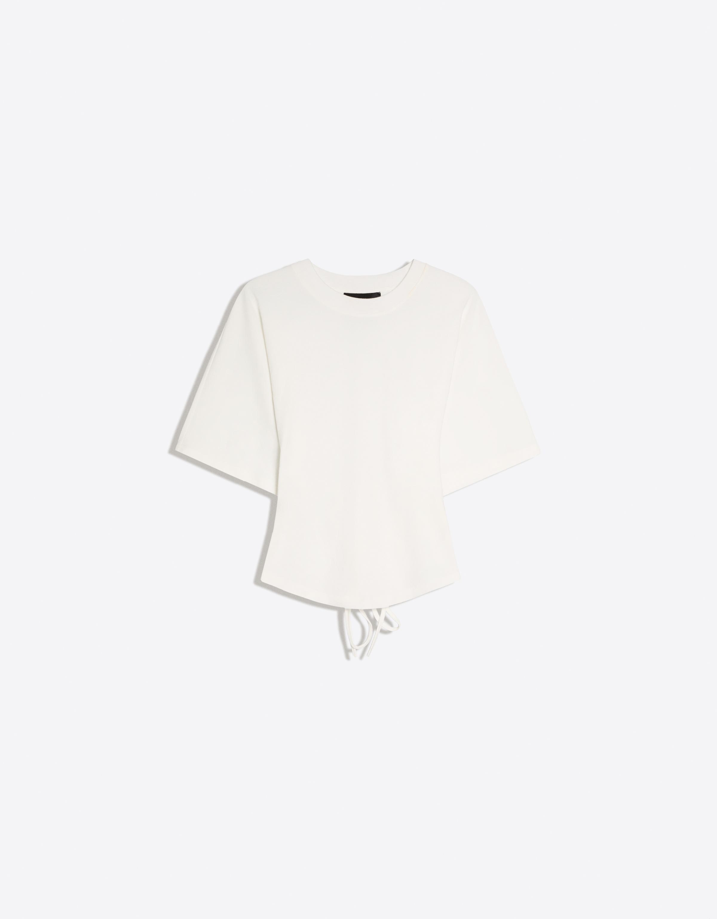 Short-sleeved corset T-shirt — Off white