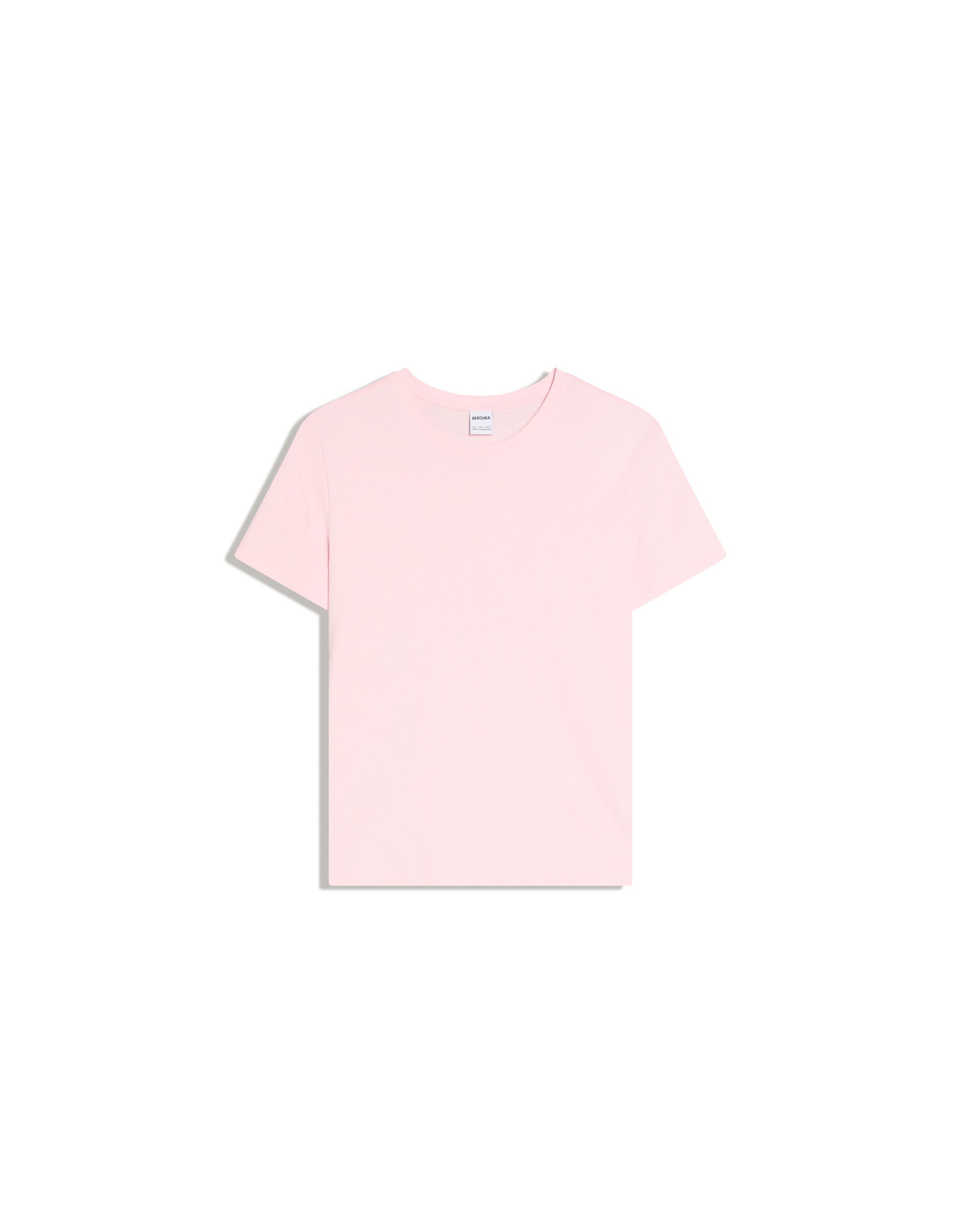 Basic short sleeve T-shirt — Pink