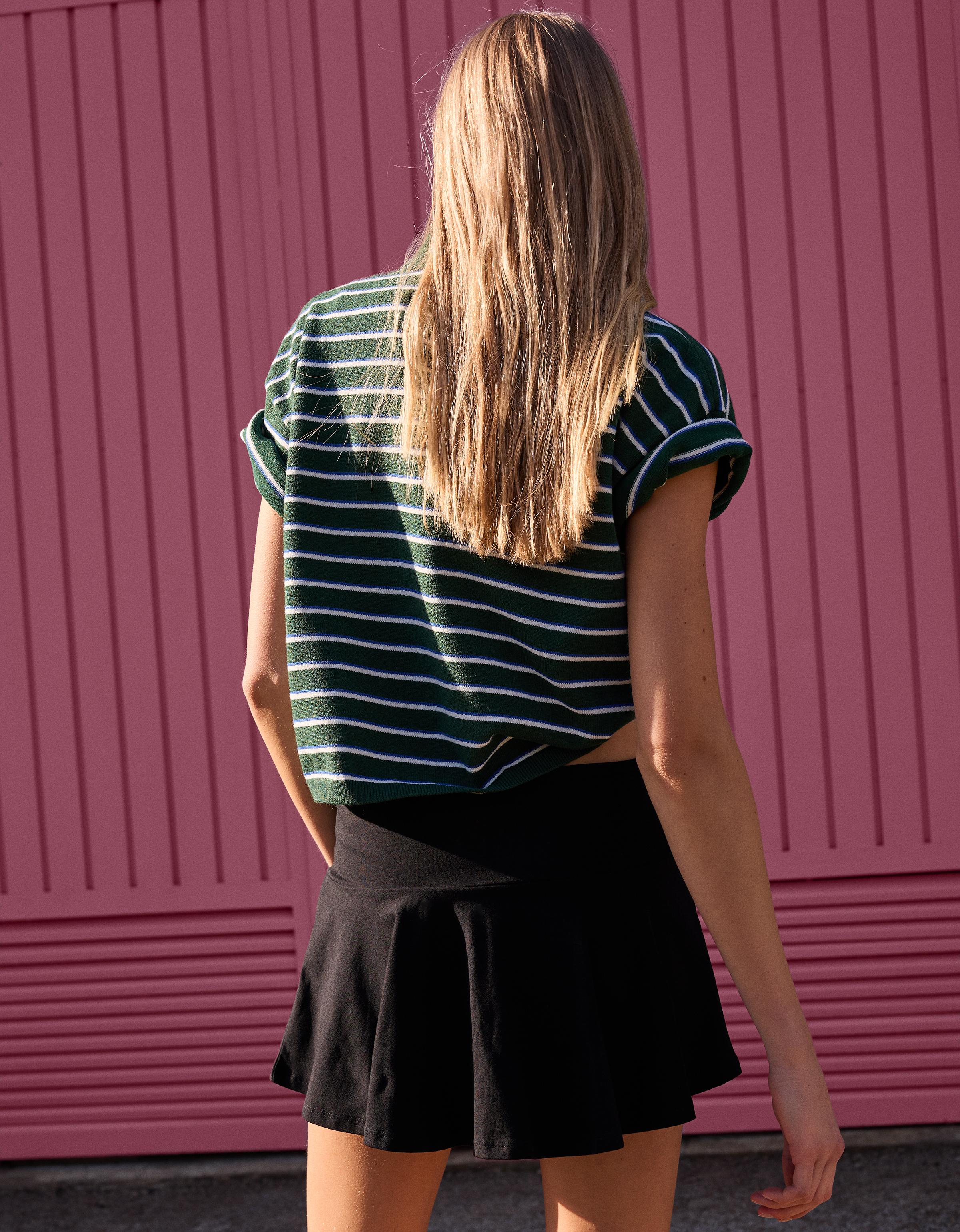 Beli bağlamalı mini şort etek - Görsel 18